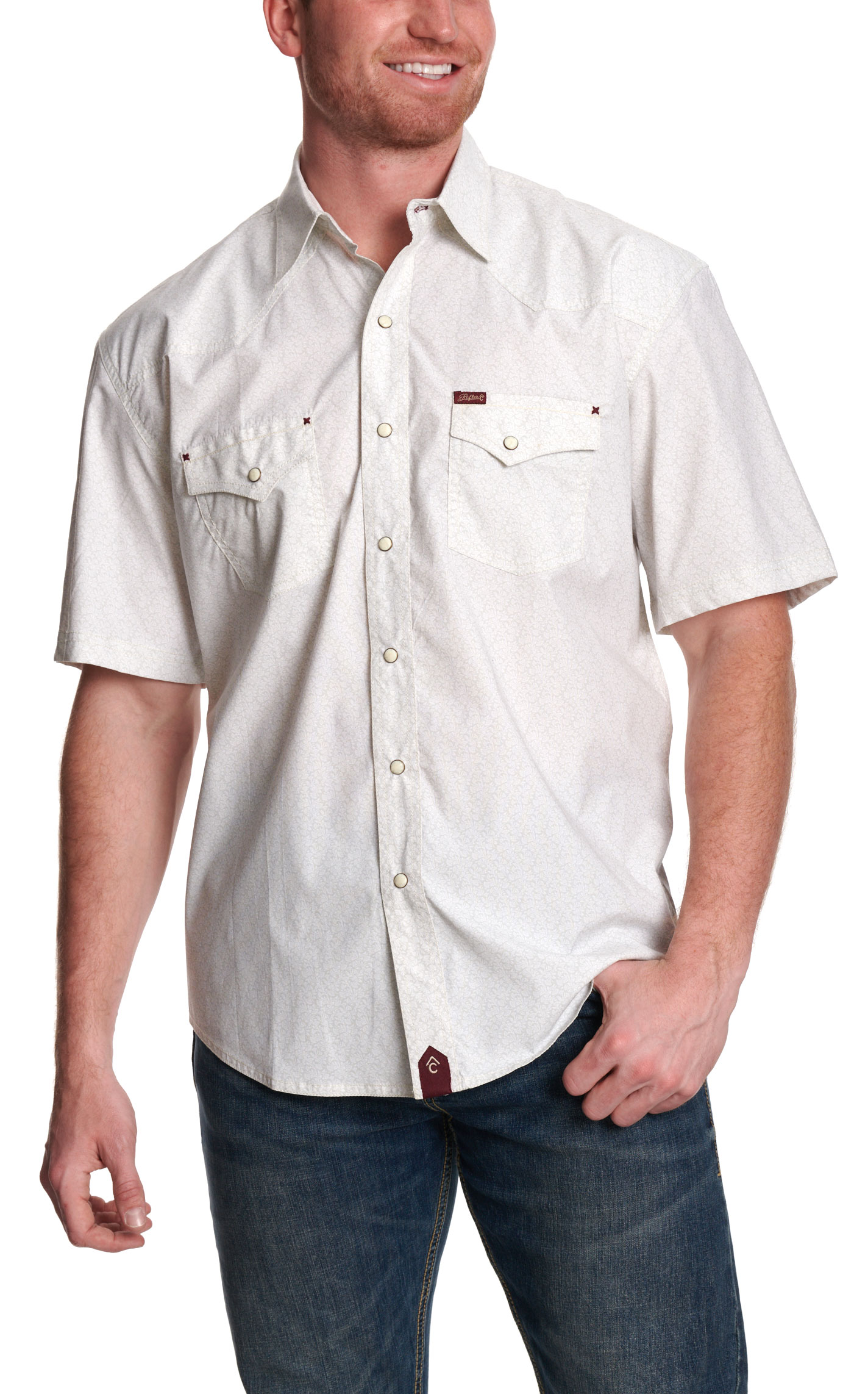 Rafter C Red Dirt Men's Taupe Shirt - Image 1