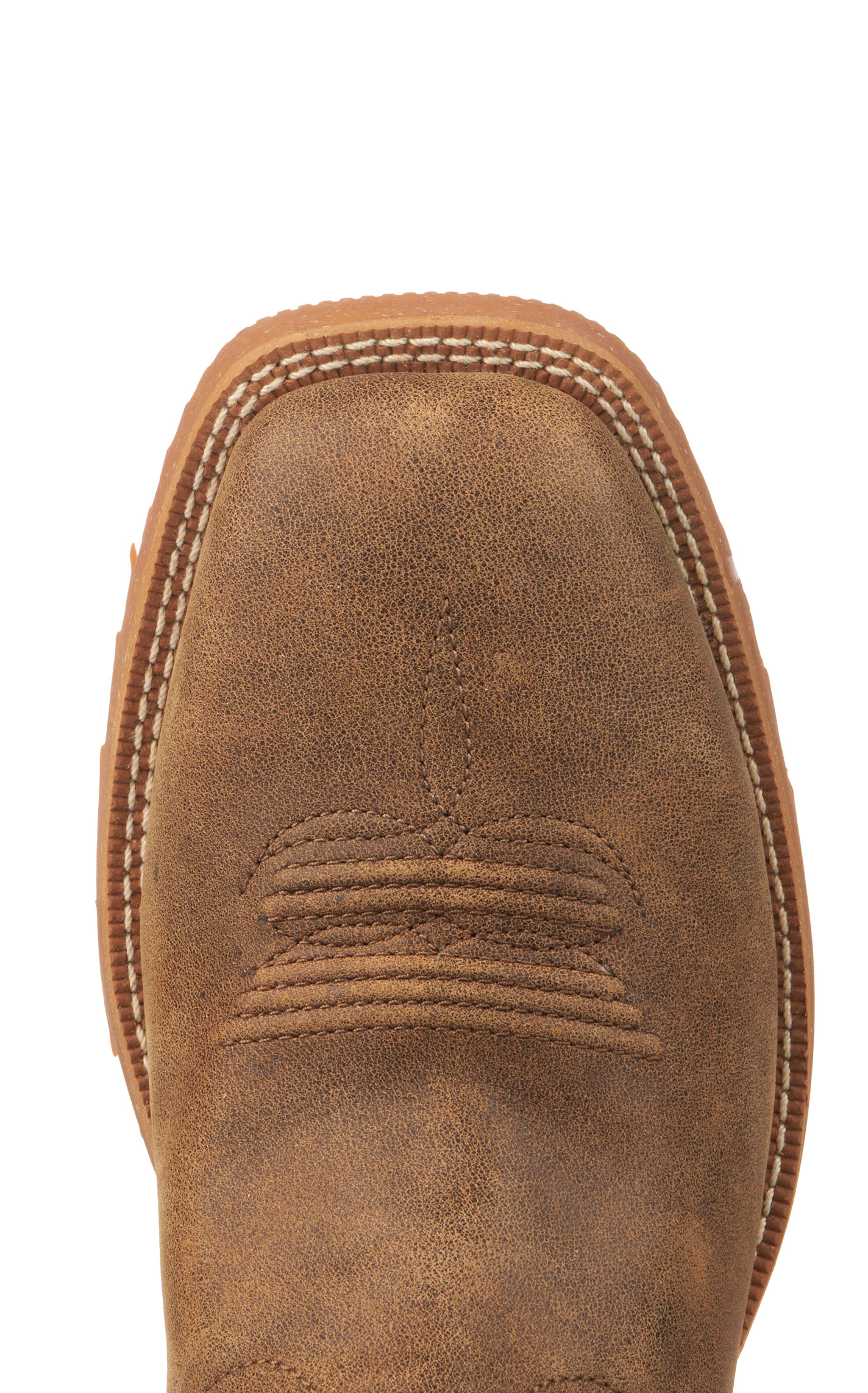 Twisted X Women's Tech X Bomber Brown and Teal Wide Square Toe Cowboy Boots - Image 1