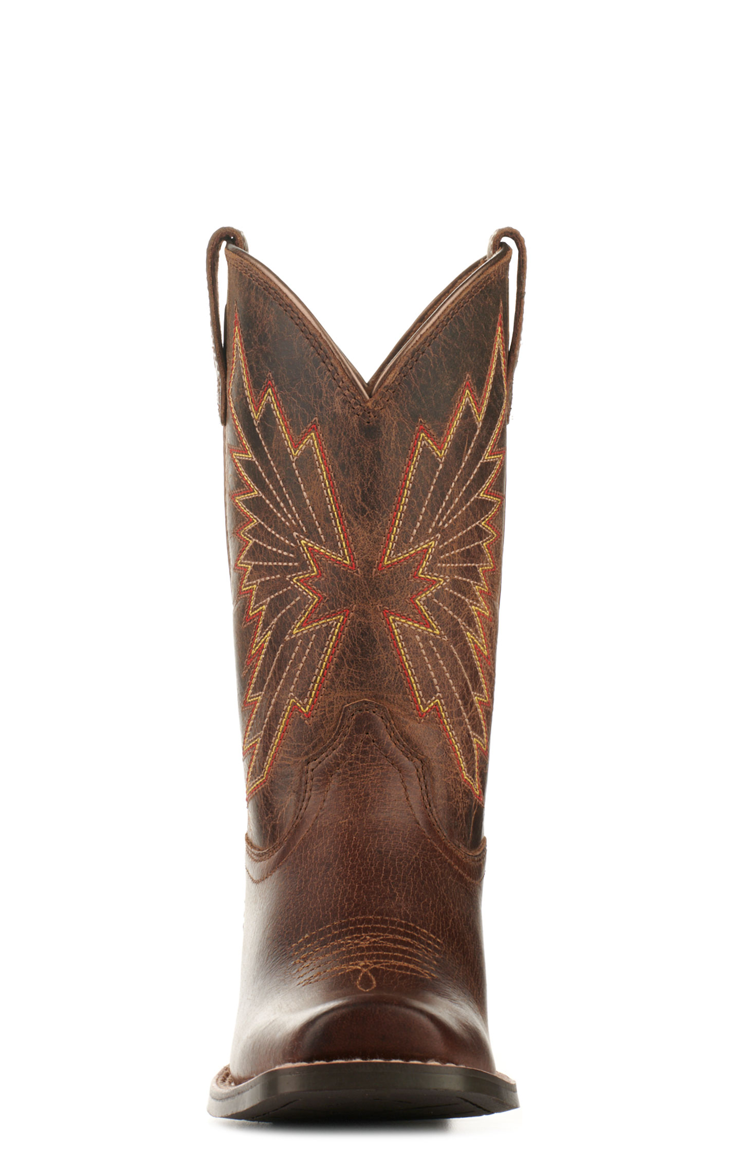 Ariat Youth Decatur Honey Bee Brown Punchy Square Toe Cowboy Boots - Image 1
