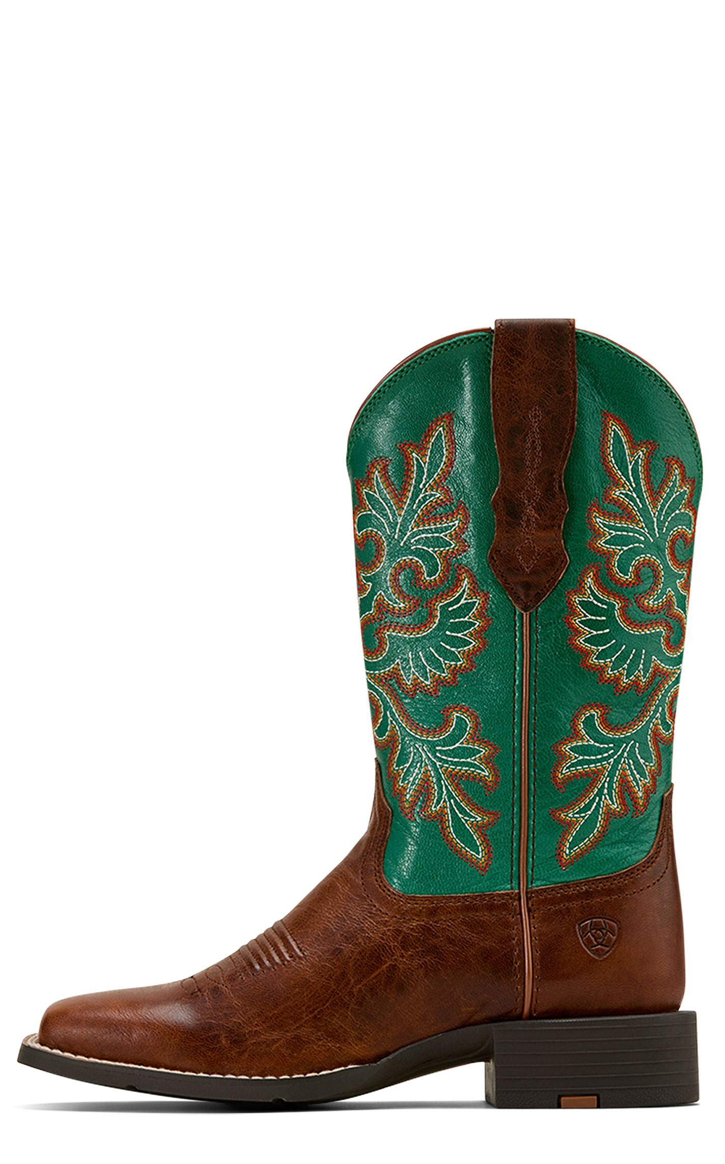 Ariat Women's Whiskey & Jade StretchFit Wide Square Toe Cowboy Boots - Image 1
