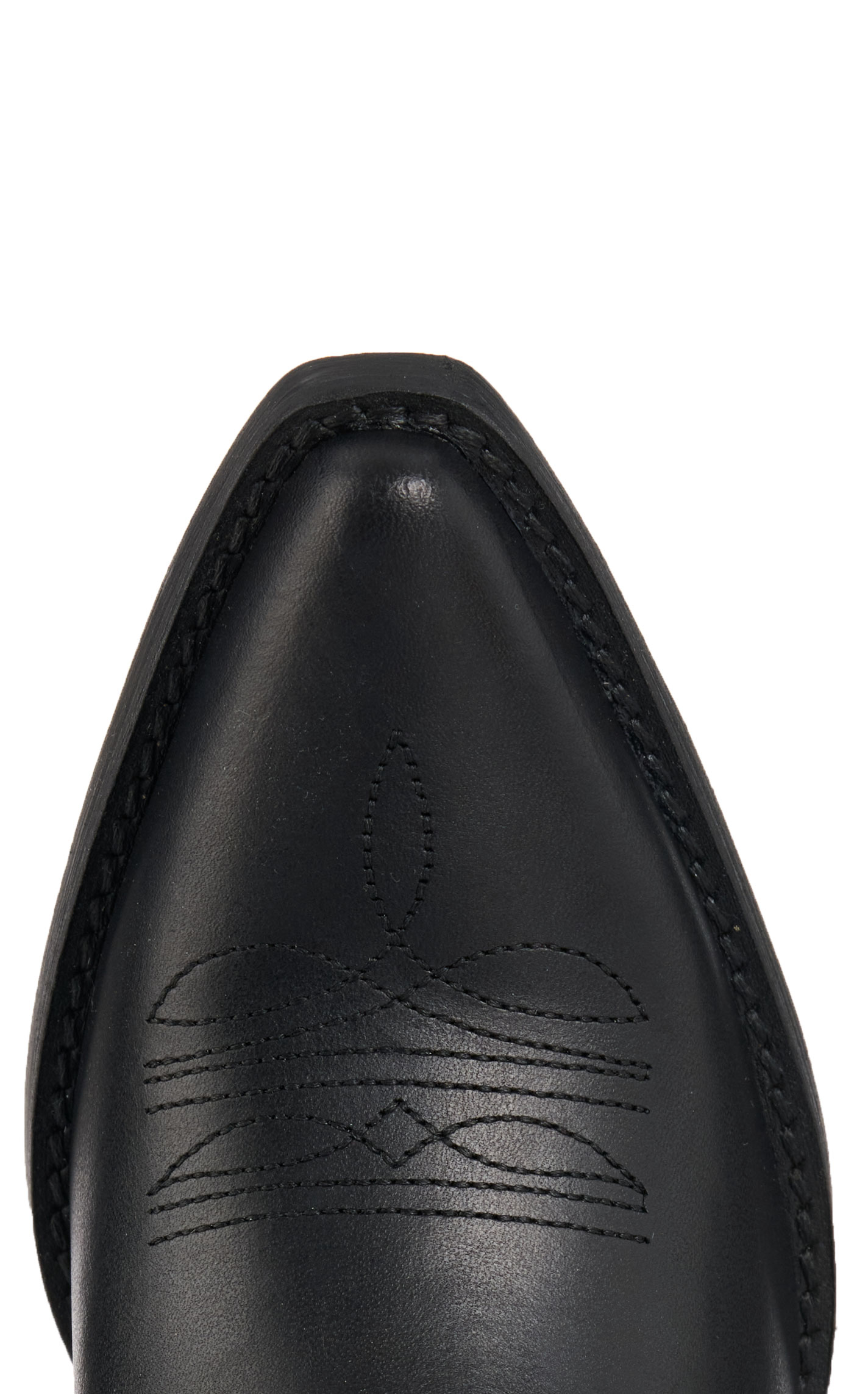 Rockin C Women’s Black with Silver Braiding Snip Toe Booties - Image 1