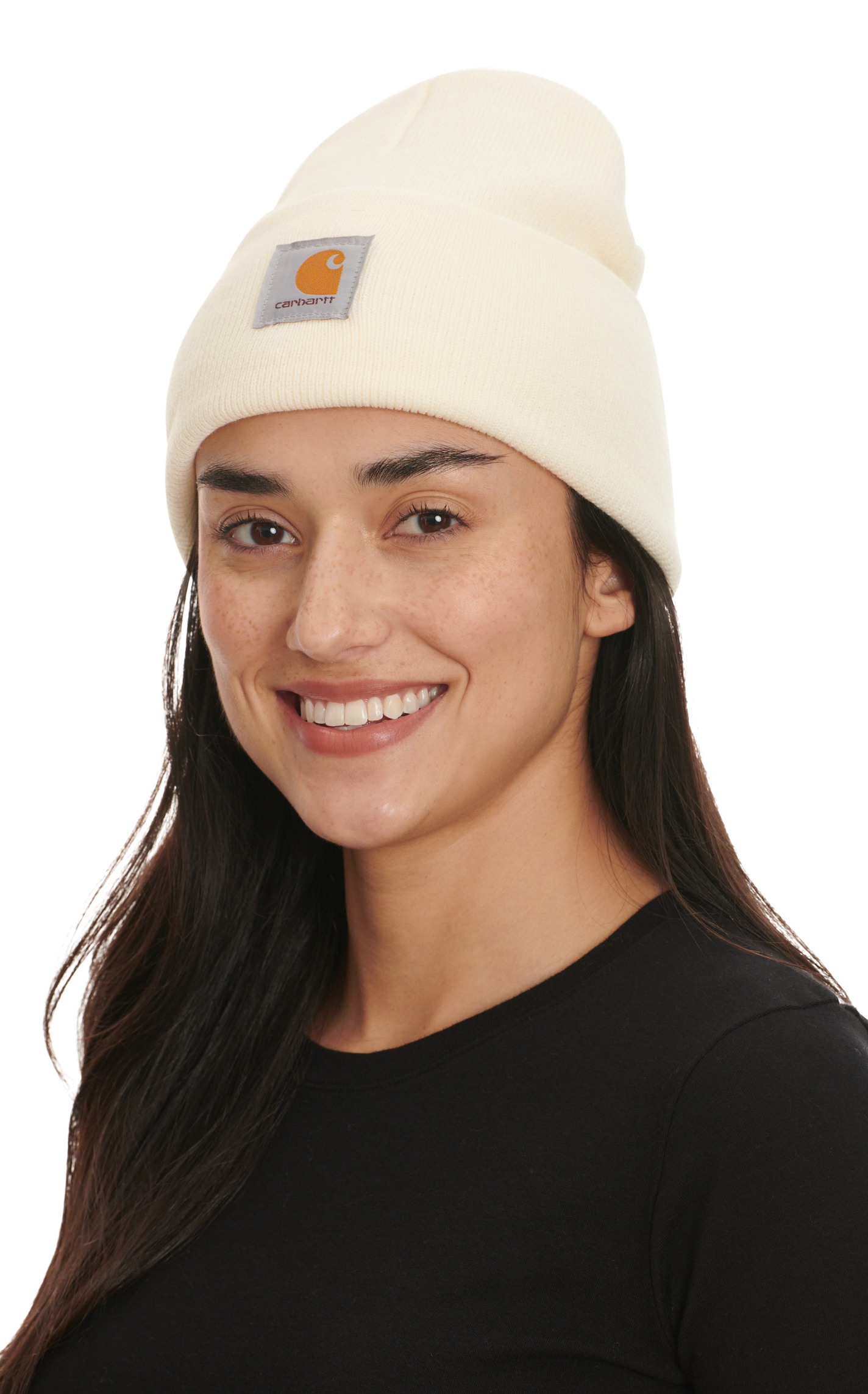 Carhartt Unisex Cream Acrylic Knit Watch Cap Winter Beanie - Image 1