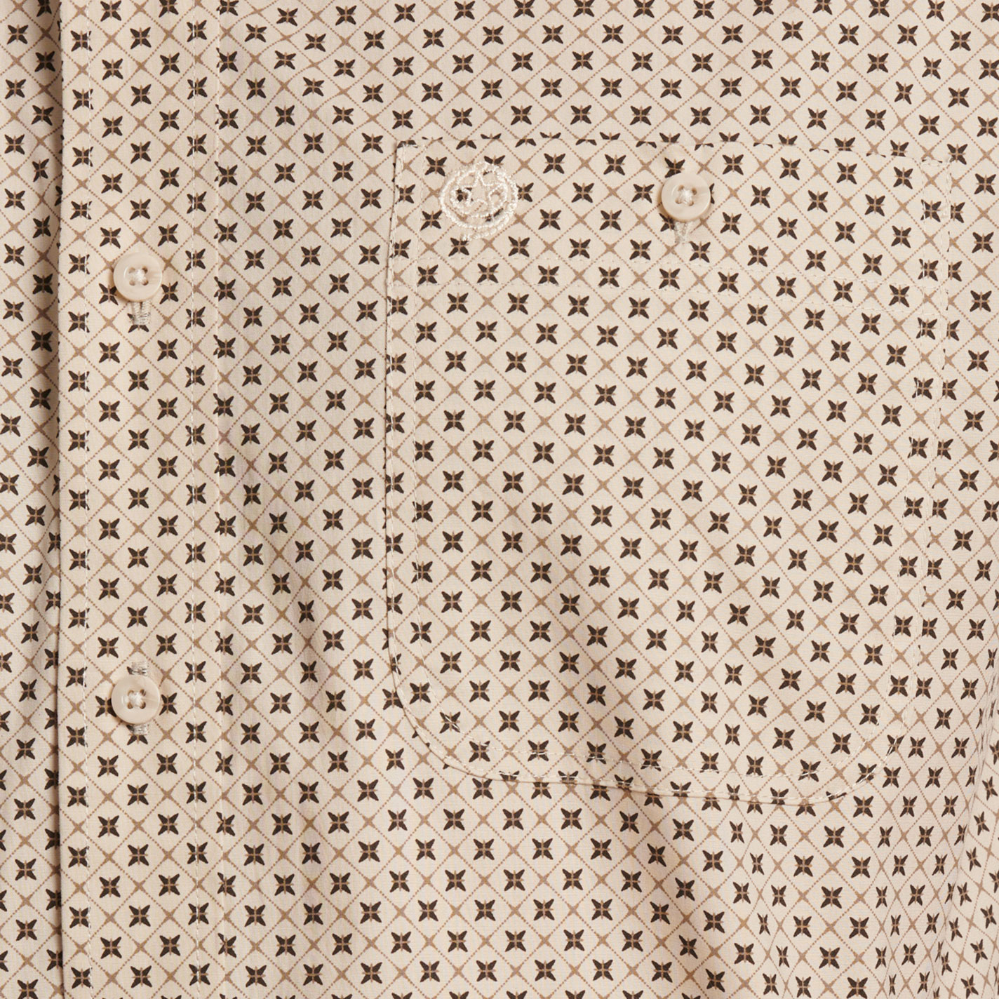 George Strait Stone Geo Print Western Shirt - Image 1