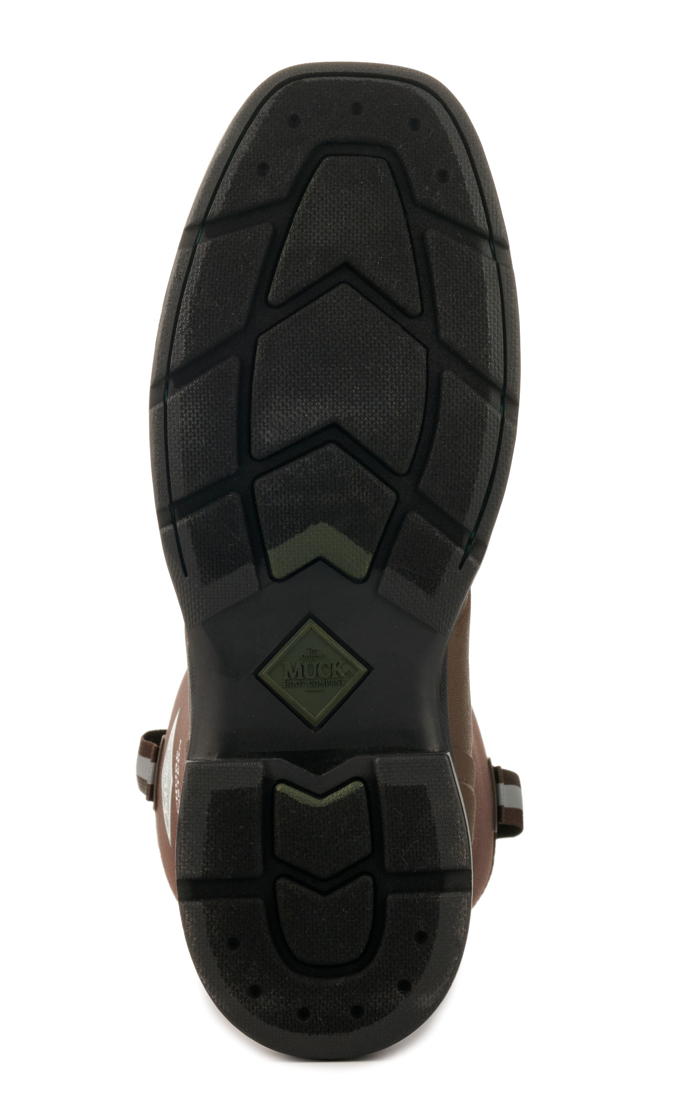Muck Men's Dark Brown Chore Western Mid Square Toe Rubber Work Boot - Image 1