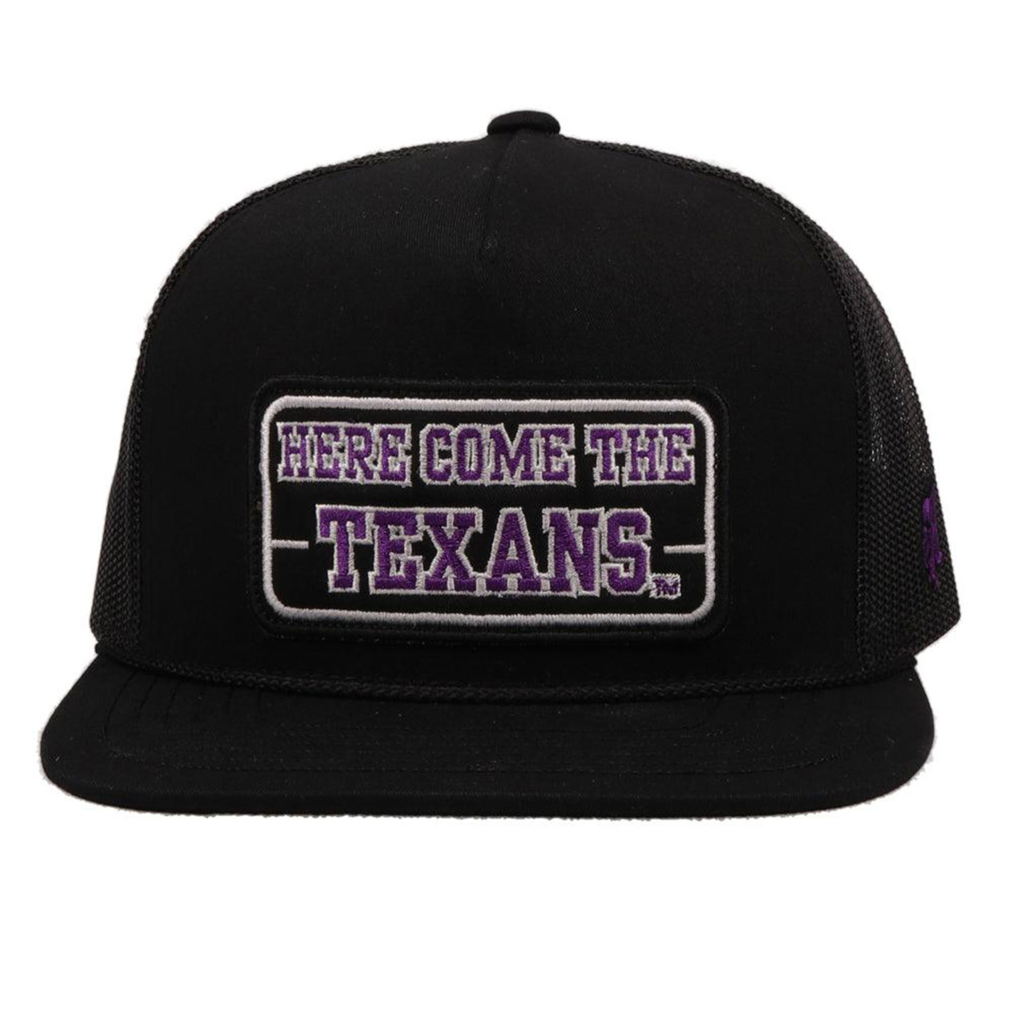 Hooey Collegiate Collection Black TSU Patch Flat Bill Cap - Image 1