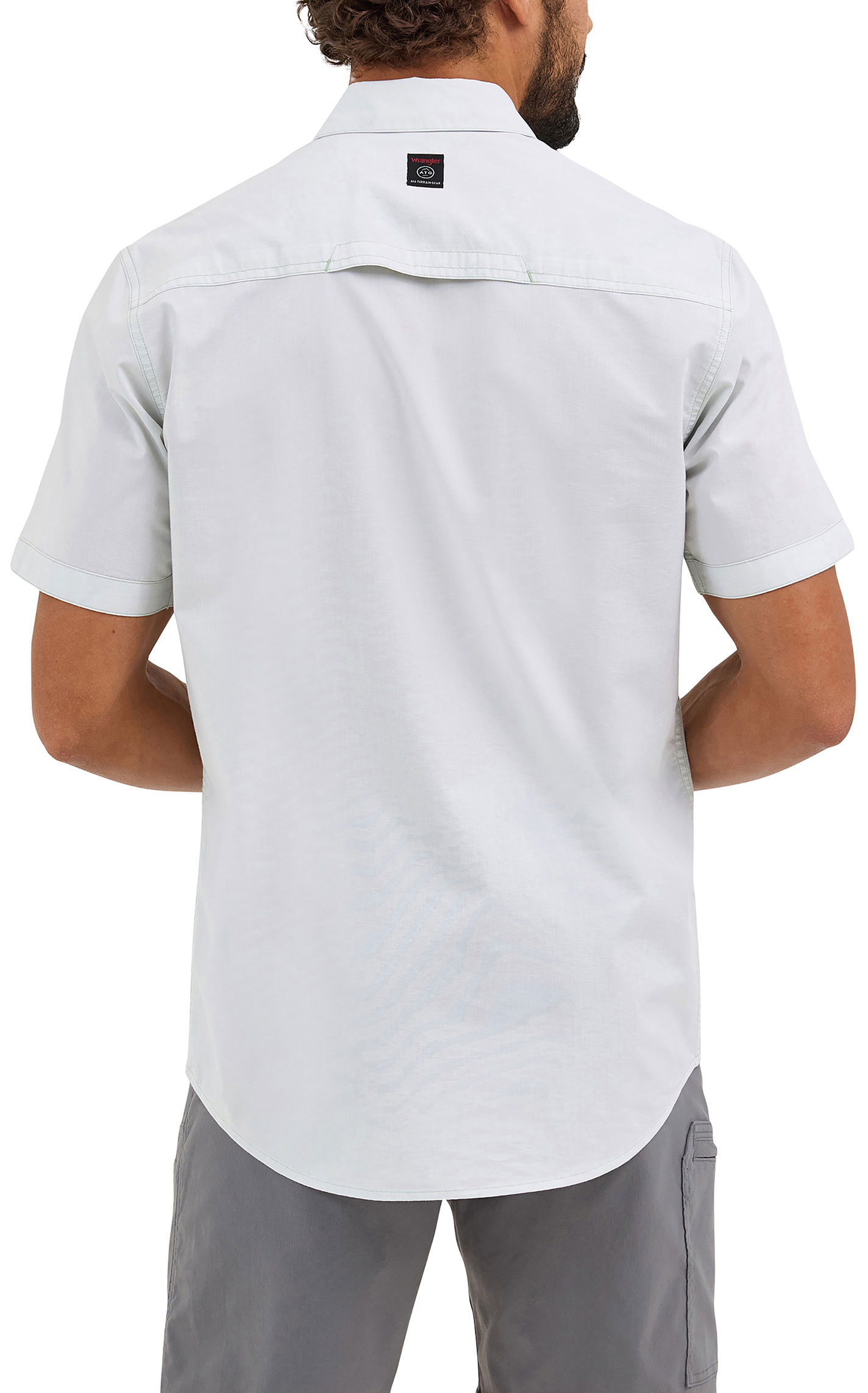 Wrangler ATG Men's Silt Green Western Shirt - Image 1
