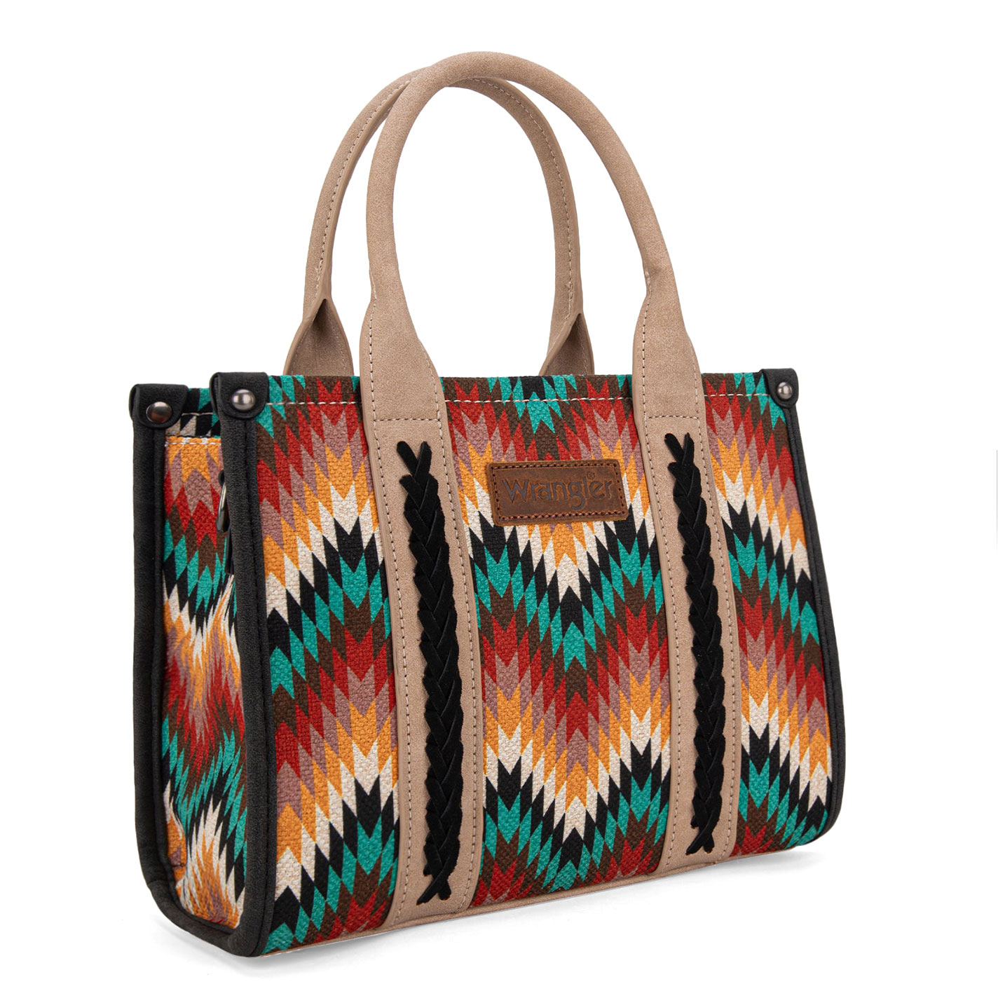 Wrangler Bold Aztec Print Crossbody Tote Bag - Image 1