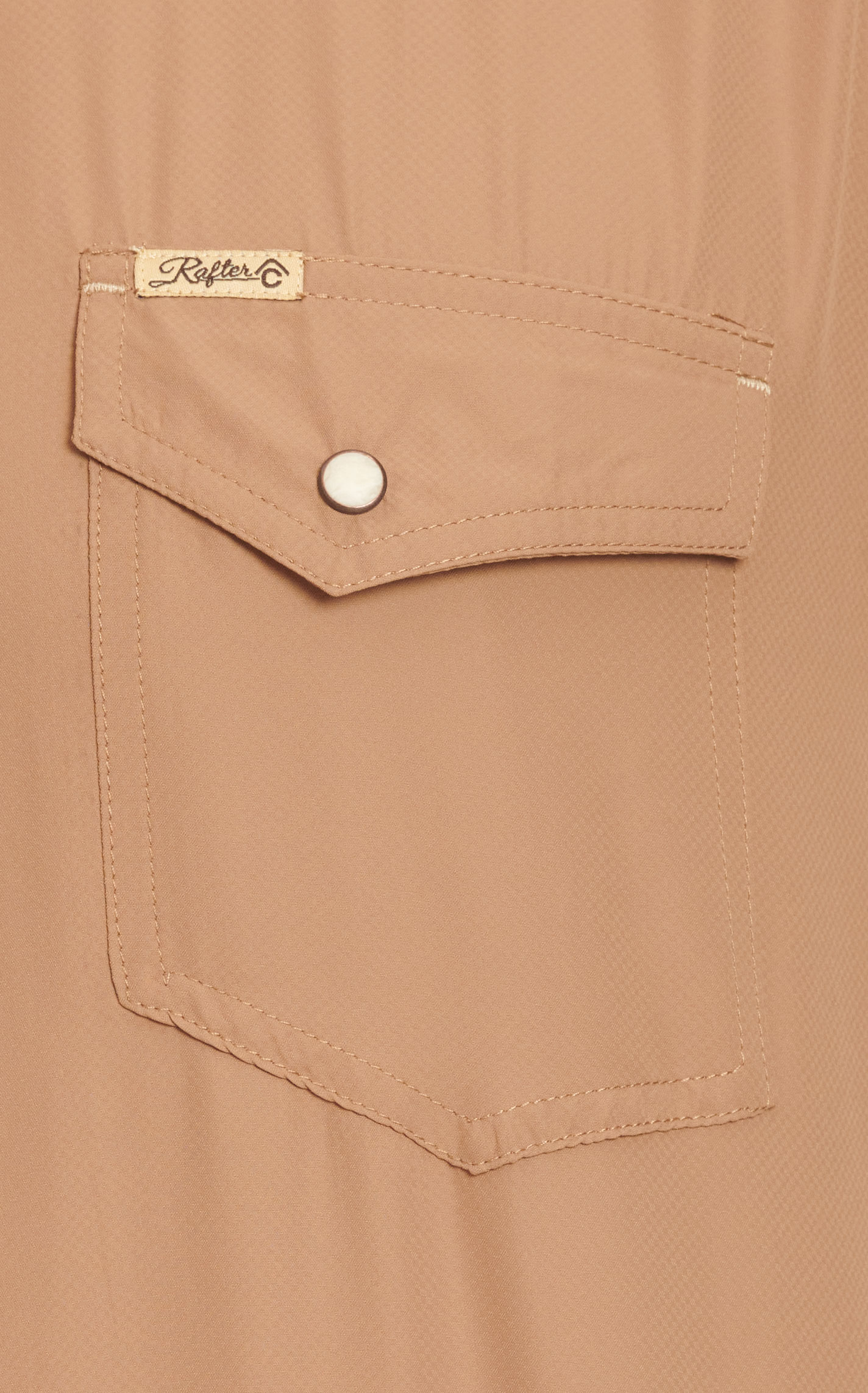 Rafter C Outdoors Men's Camel Long Sleeve Fishing Shirt - Image 1
