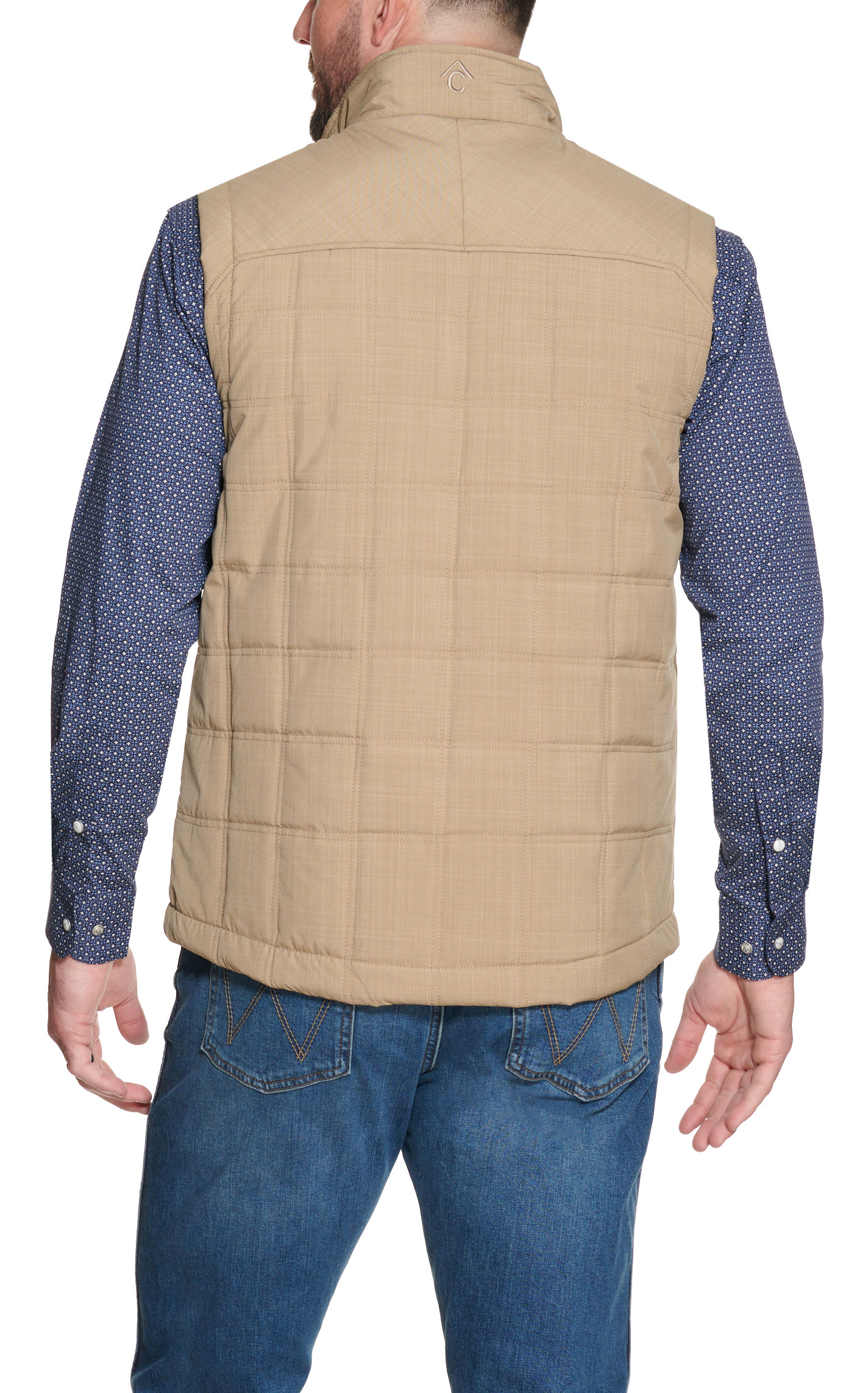 Rafter C Men's Tan Concealed Carry Puff Vest  - Image 1