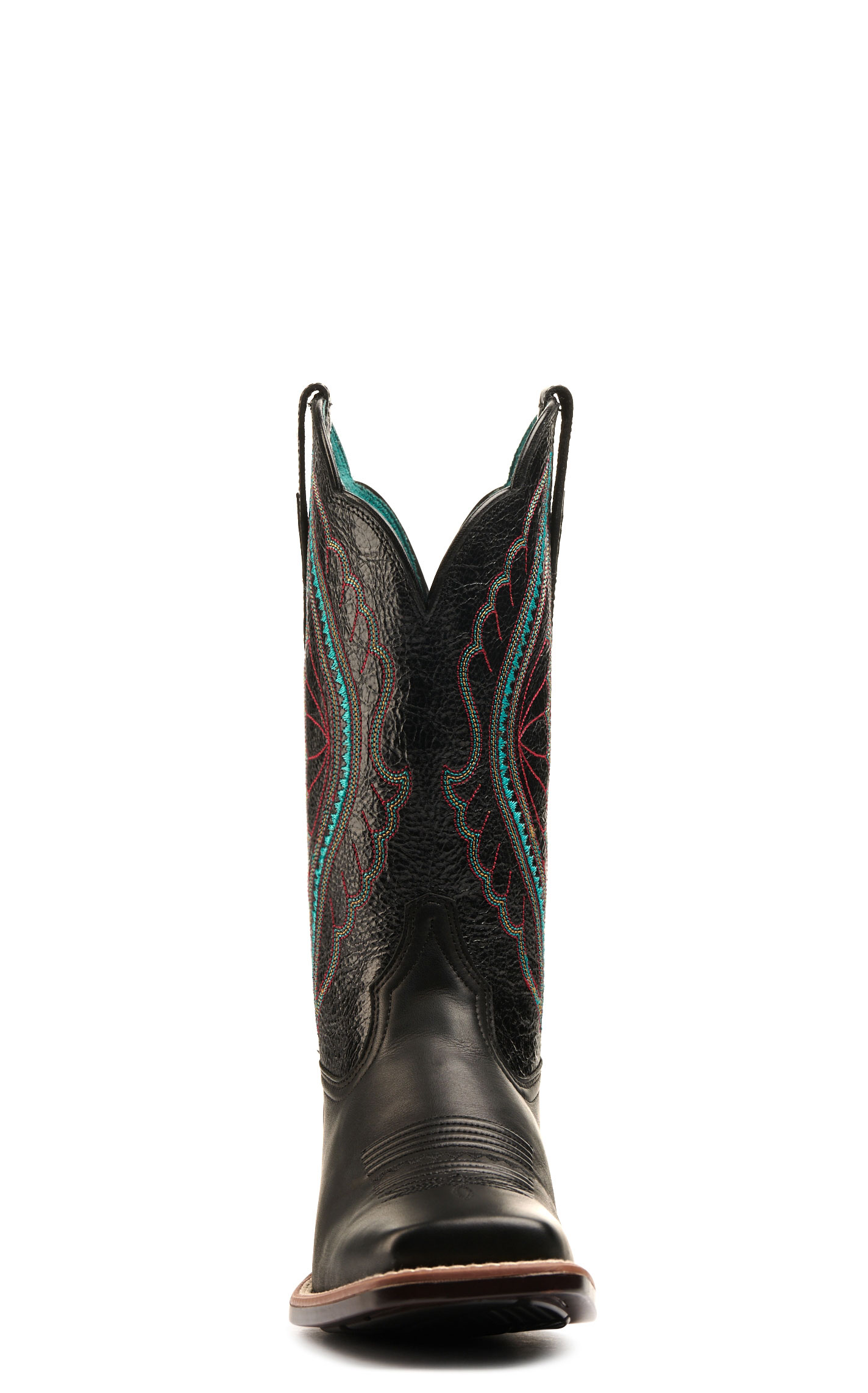 Ariat Women's PrimeTime True Black Bantamweight Wide Square Toe Cowboy Boot - Image 1