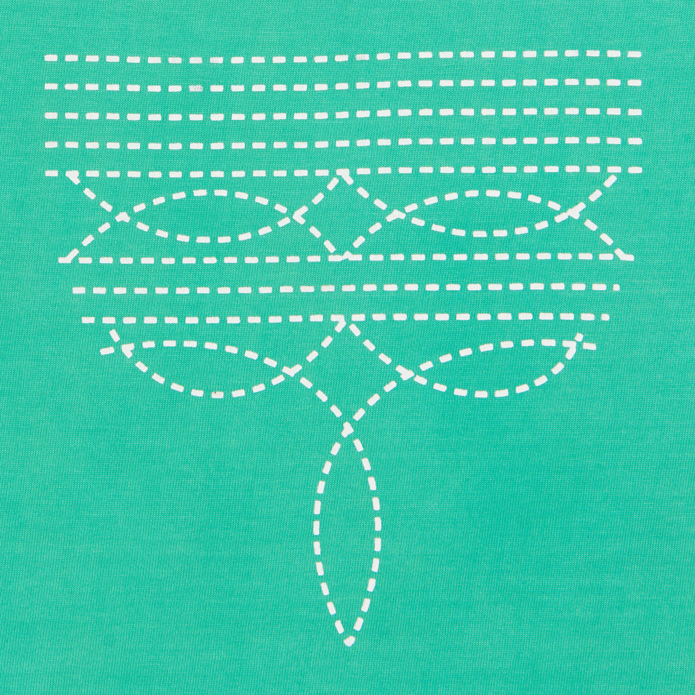 Rockin' C Girl's Green Boot Stitch Fringe Graphic Top - Image 1