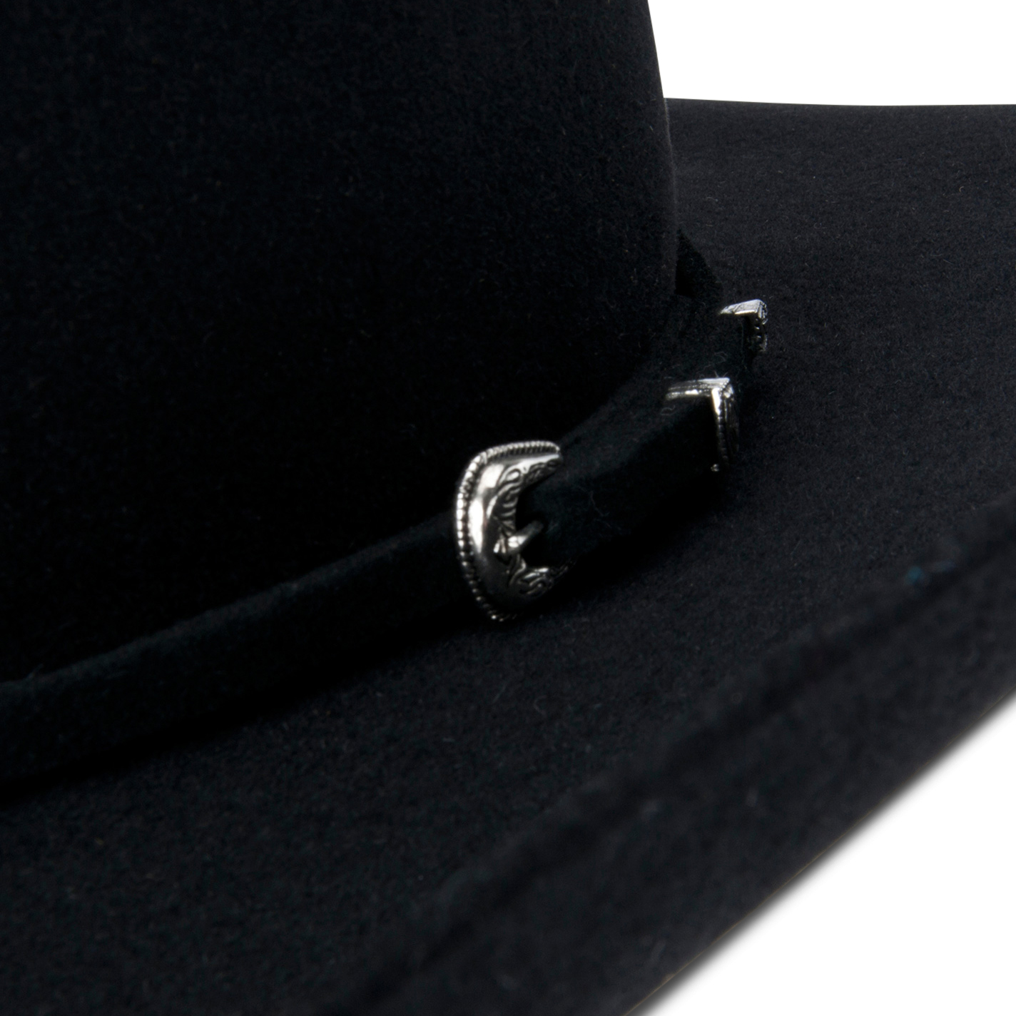 Cavender's Ranch Collection Black 5X Felt Cowboy Hat - Image 1