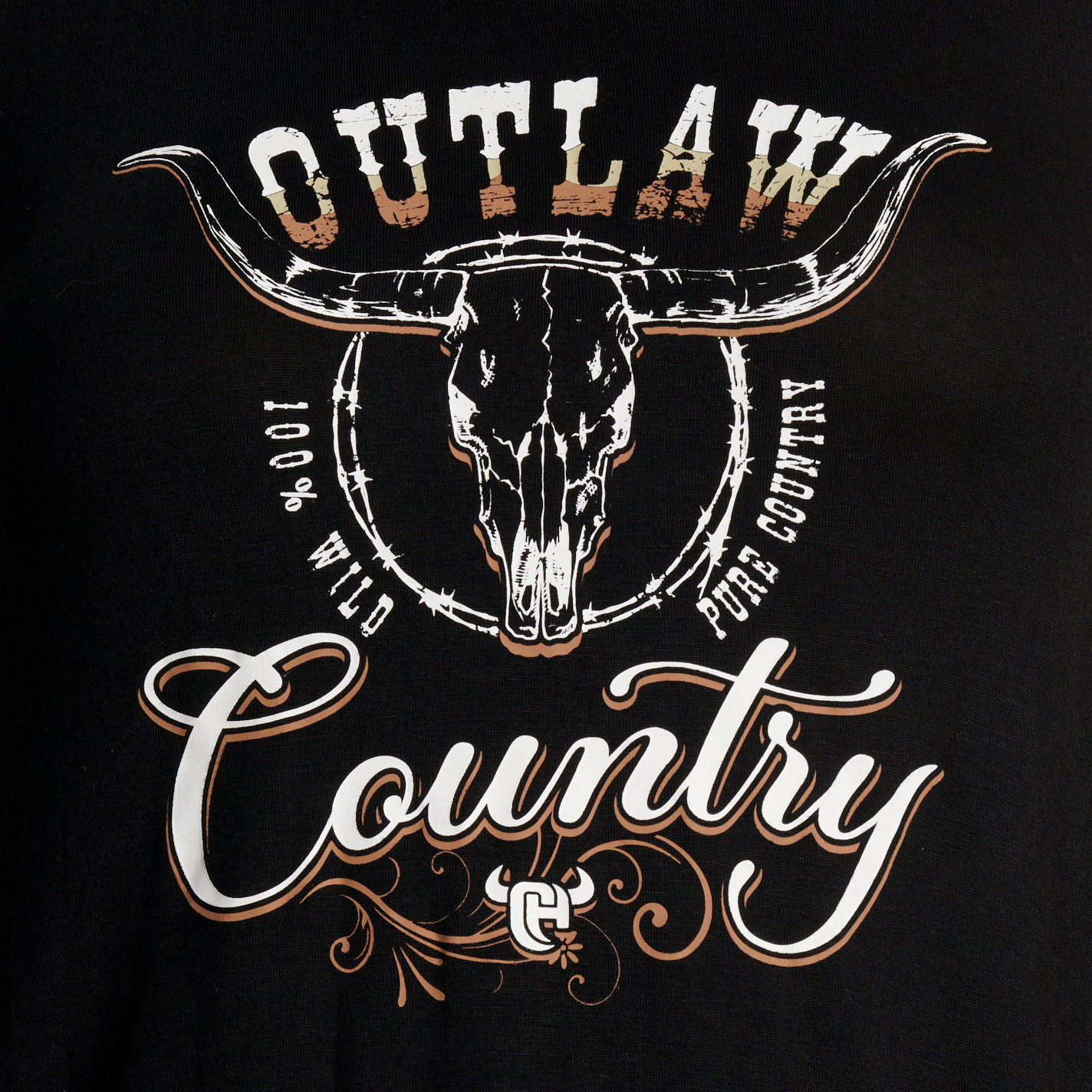 Cowgirl Hardware Women's Outlaw Country Side Fringe Black Tank Top - Image 4