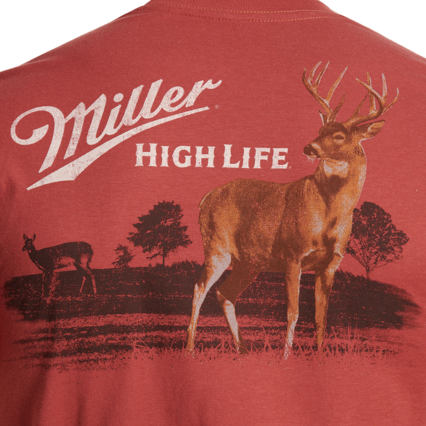 Brew City Men's Red Miller High Life Logo T-Shirt - Image 1