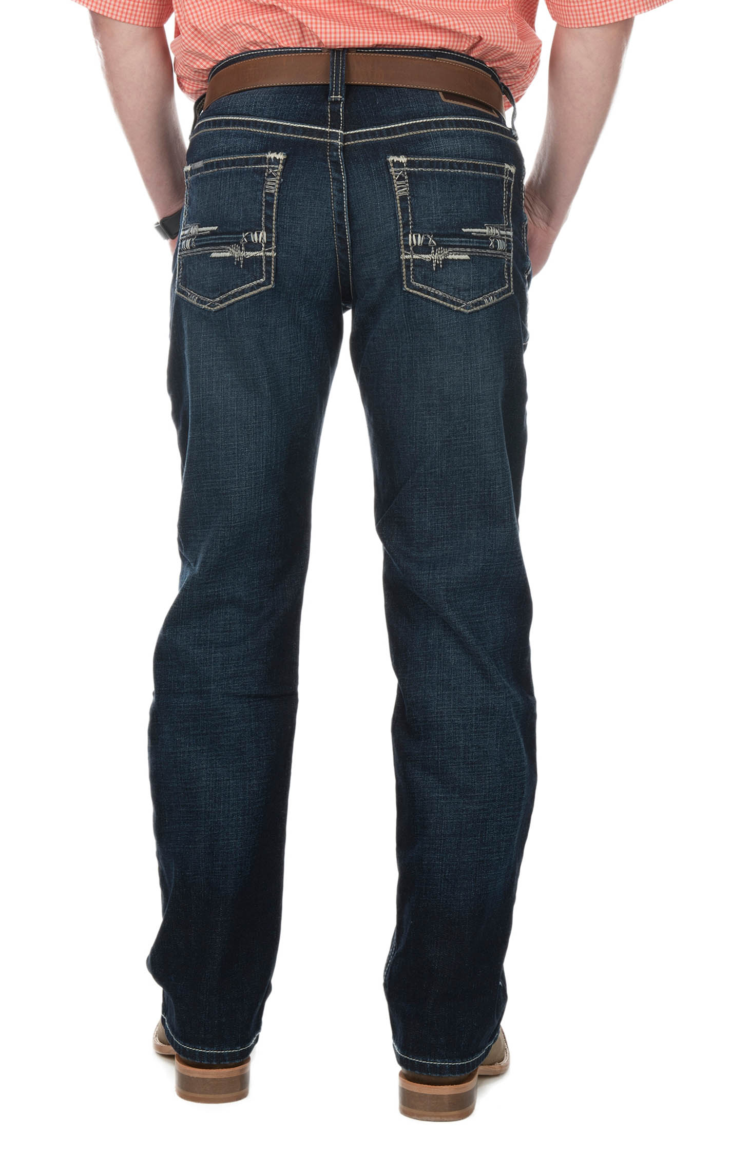 Ariat M4 Adkins Round Up Men's Low Rise Stretch Boot Cut Jeans - Image 1