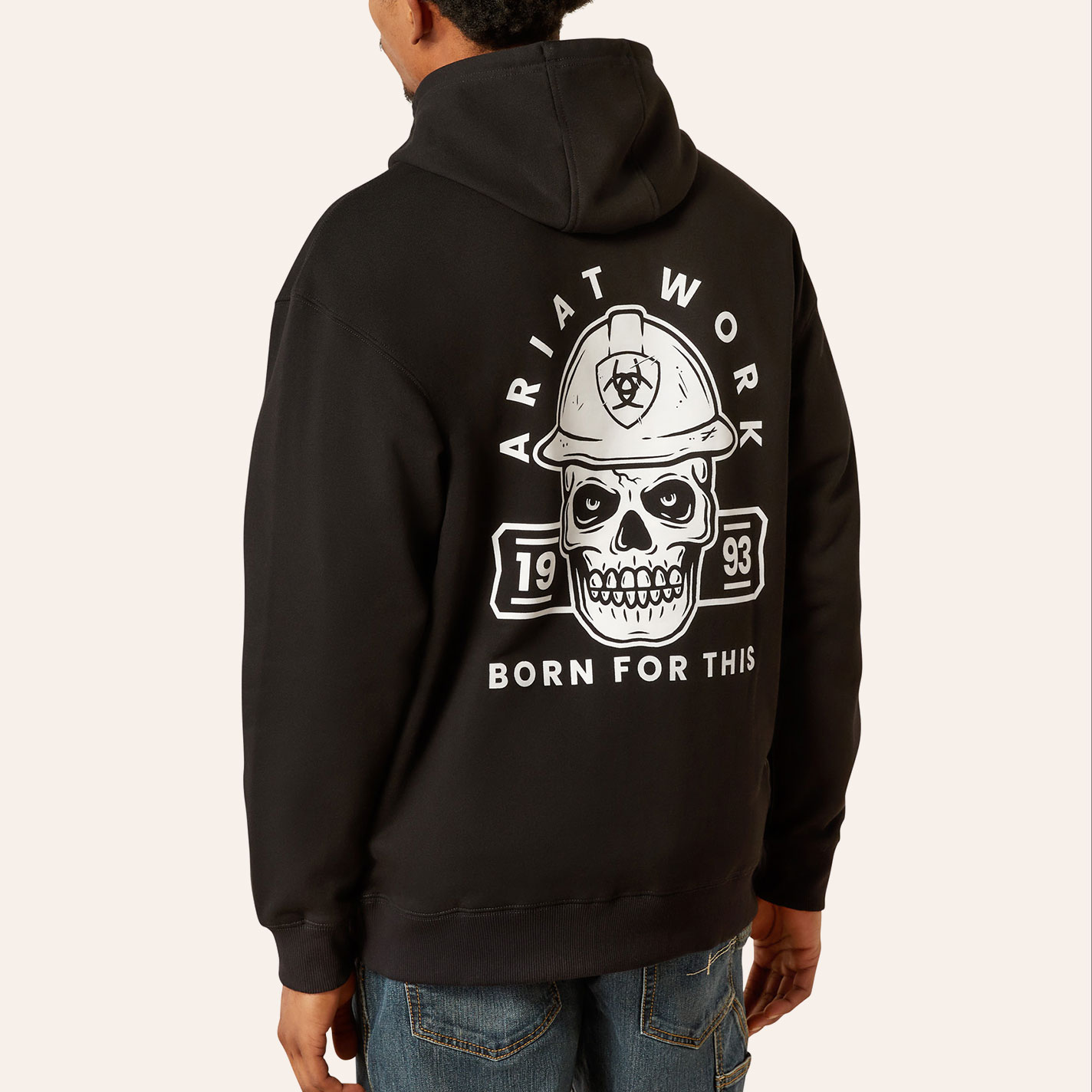 Ariat Men's Rebar Workman Hardhead Black Work Hoodie - Image 1