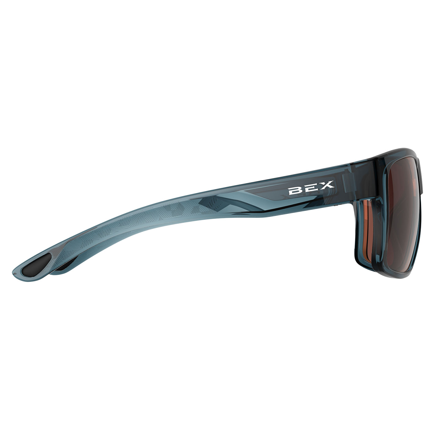 Bex Pillar Clear Lake Blue & Brown Sunglasses - Image 1