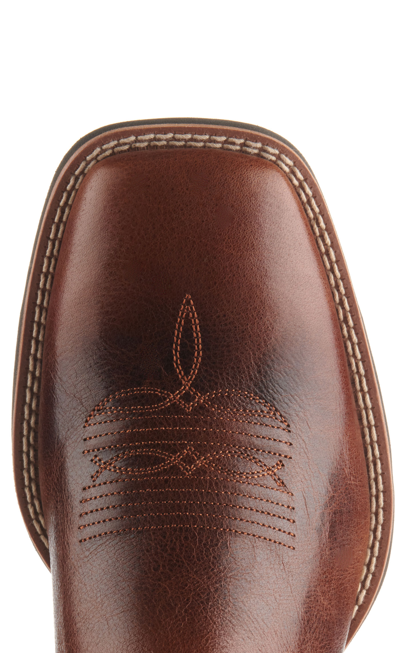 Ariat Men's Ricochet Gingersnap and Marble Brown SmartLite Wide Square Toe Cowboy Boots - Image 1