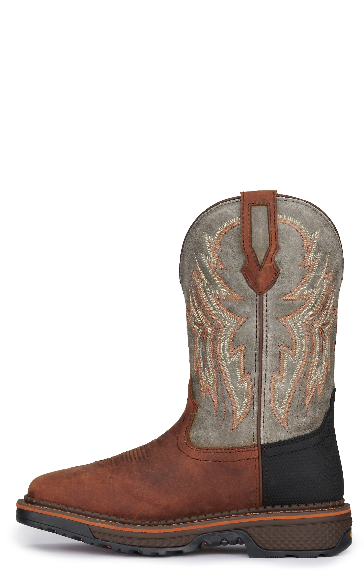 R Watson Men's Hazel Bay and Smoke Gray Waterproof Wide Square Composite Toe Work Boots - Image 1
