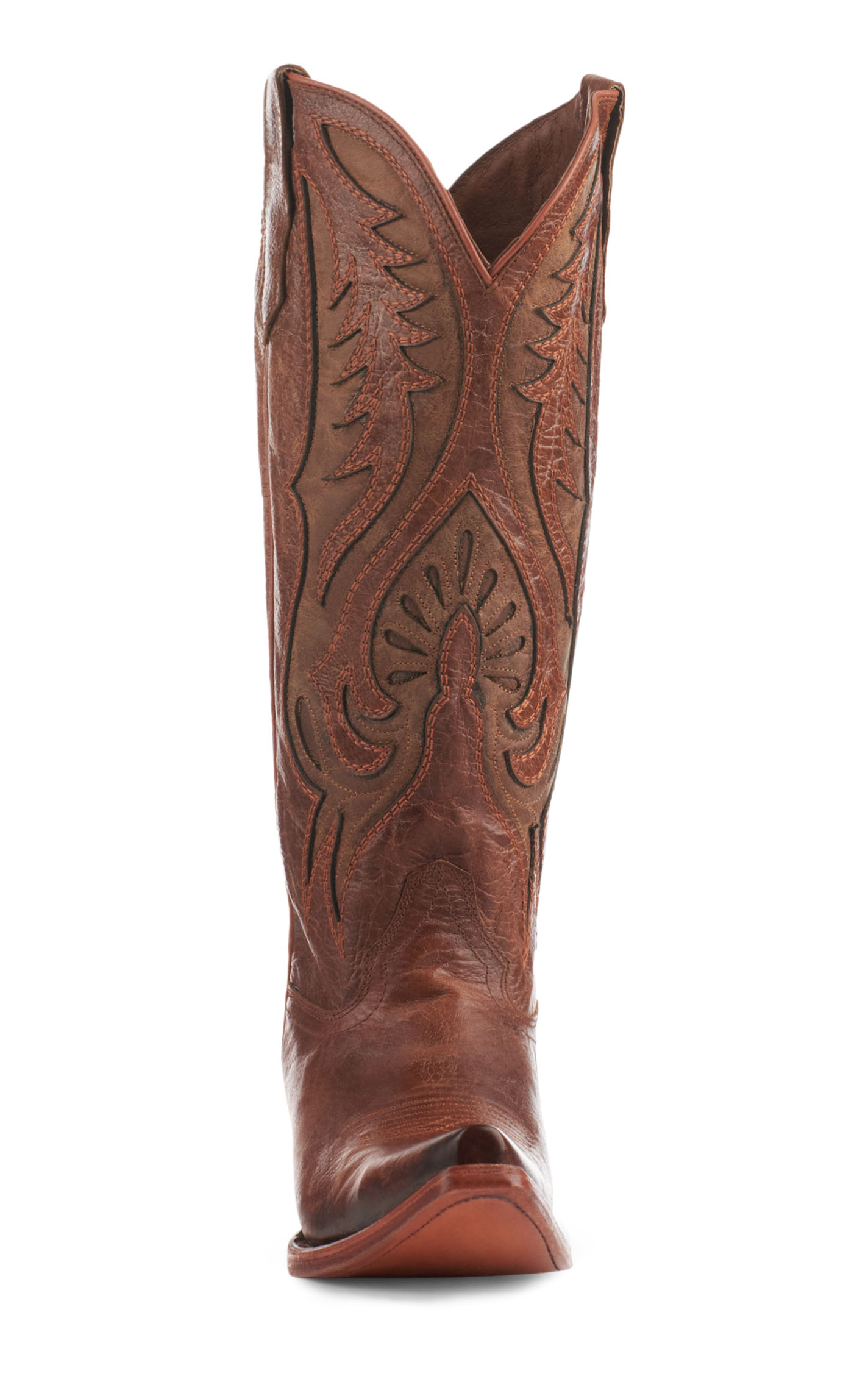 Circle G by Corral Women's Bronze with Inlays Snip Toe Cowboy Boots - Image 1