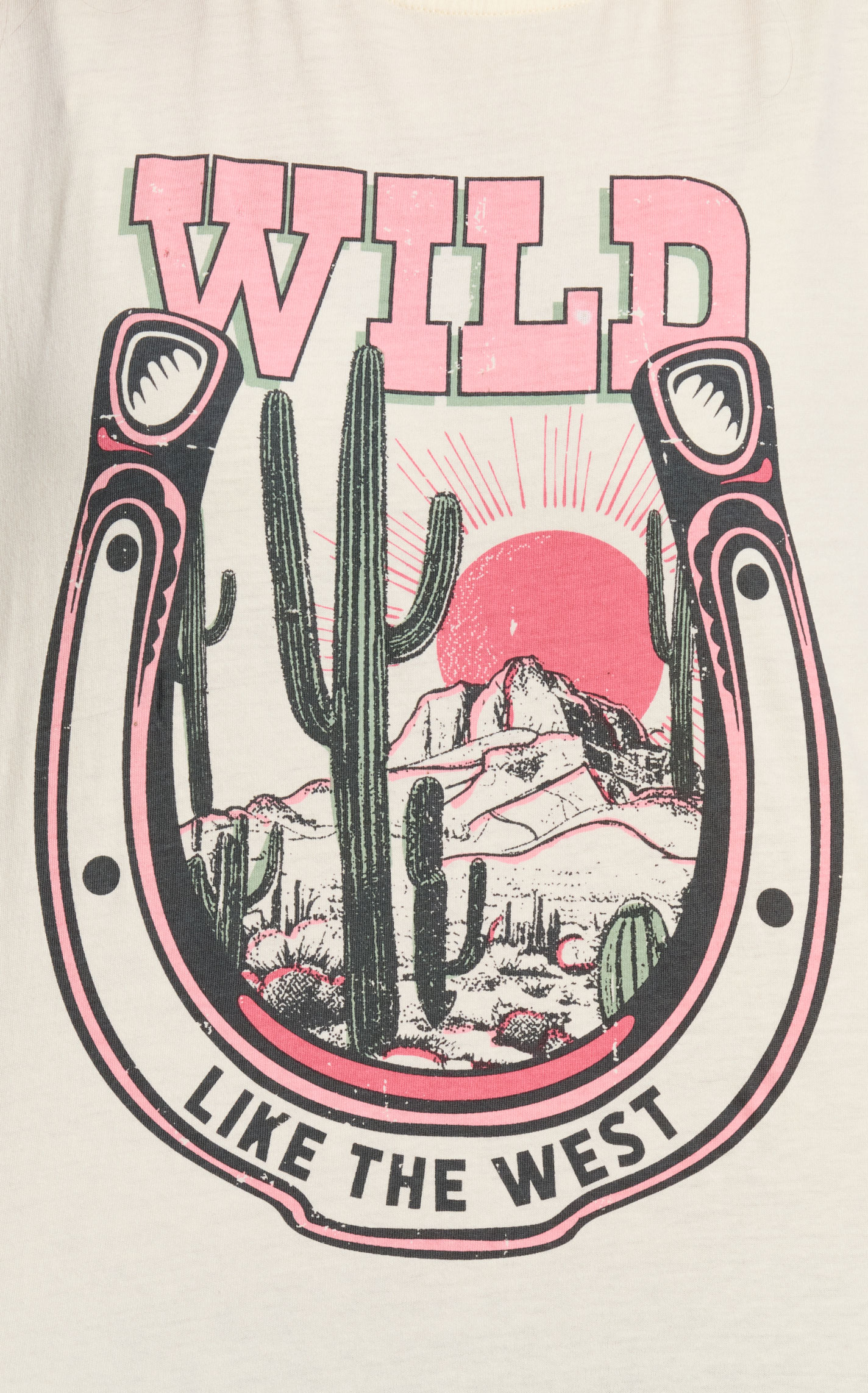 Jadelynn Brookes Women's Cream Acid Wash Wild T-Shirt - Image 1