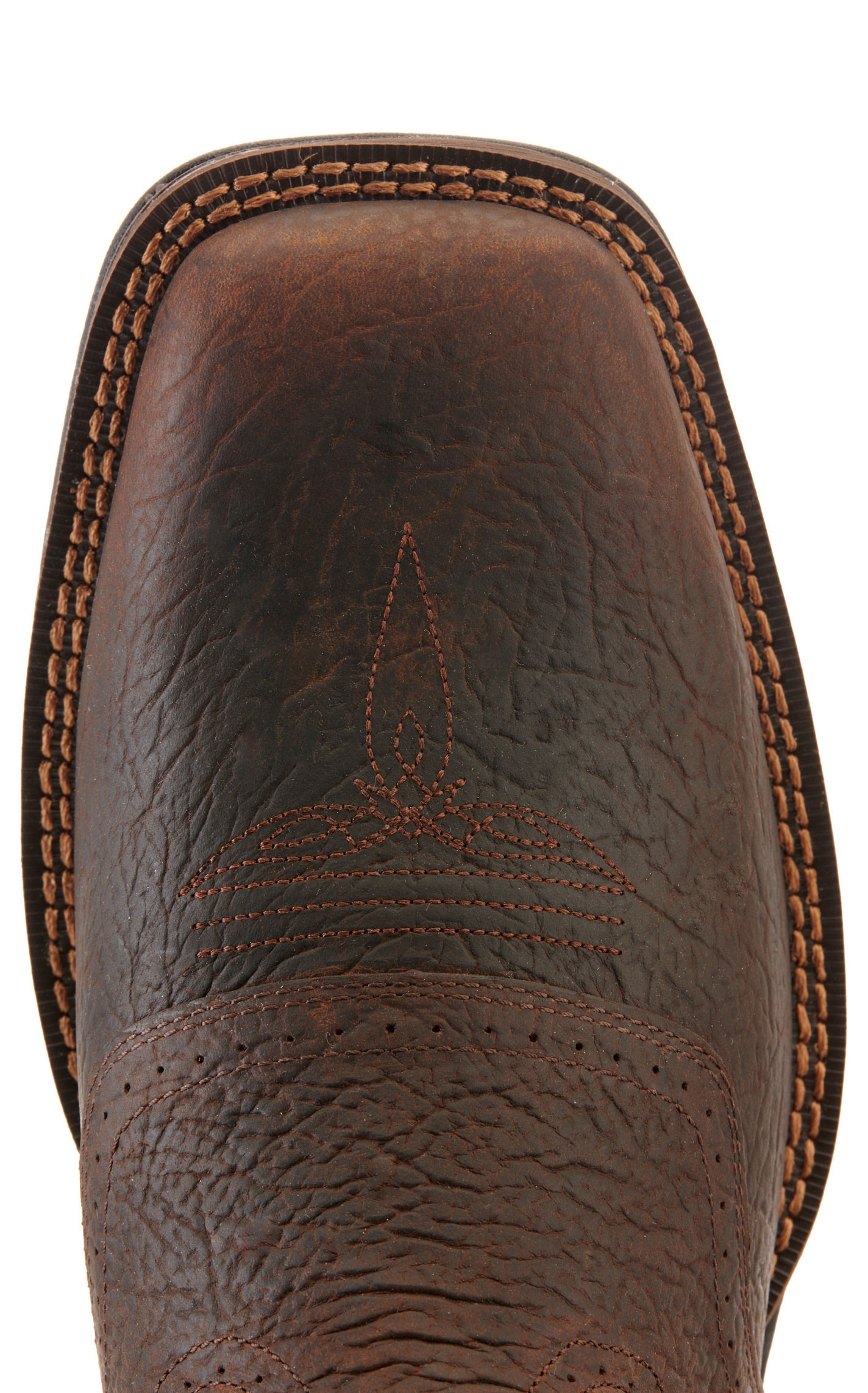 Durango Men's Rebel Brown and Black Wide Square Toe Cowboy Boots - Cavender's Exclusive - Image 1