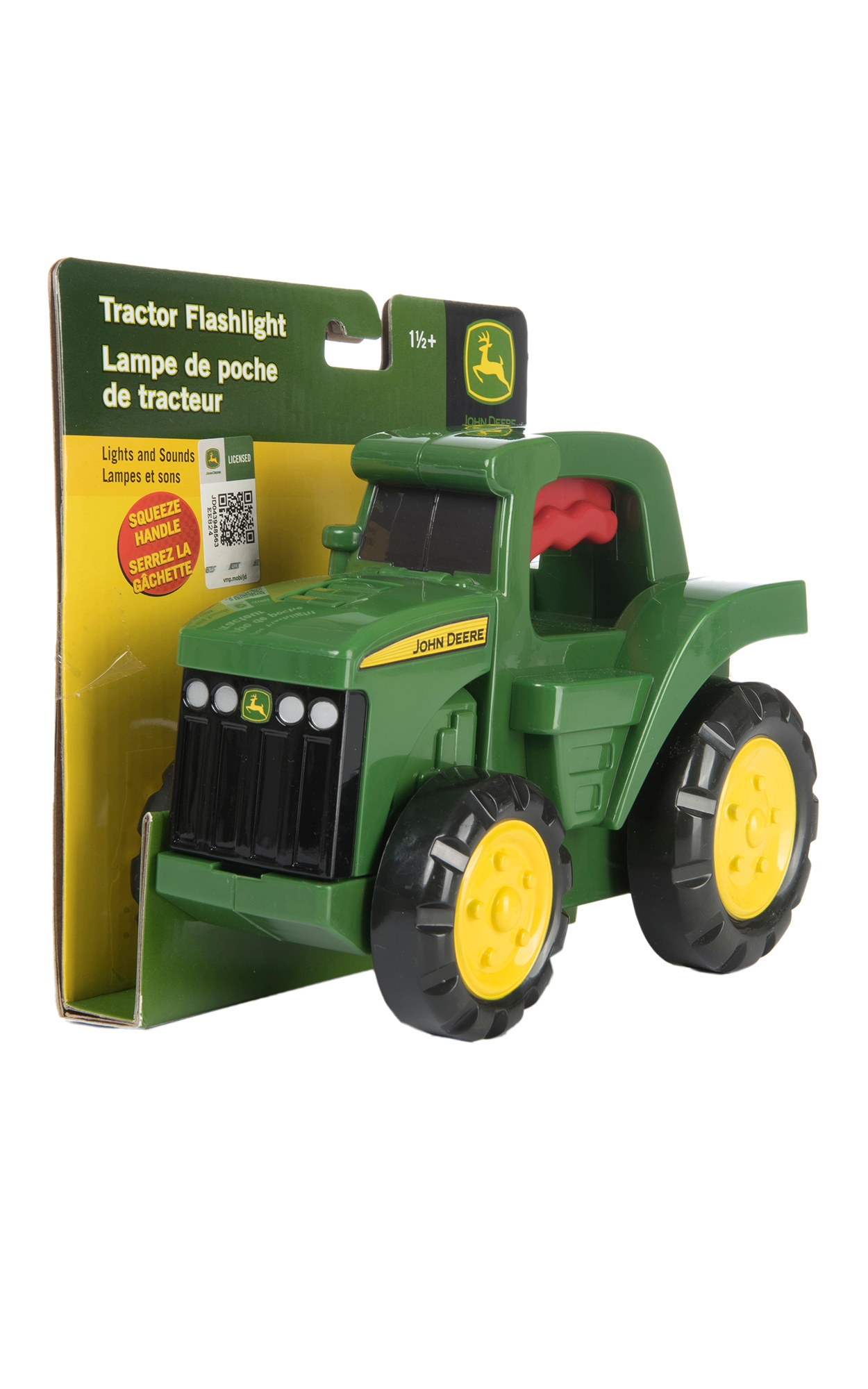 John Deere Kid's Green Tractor Flash Light Toy - Image 1
