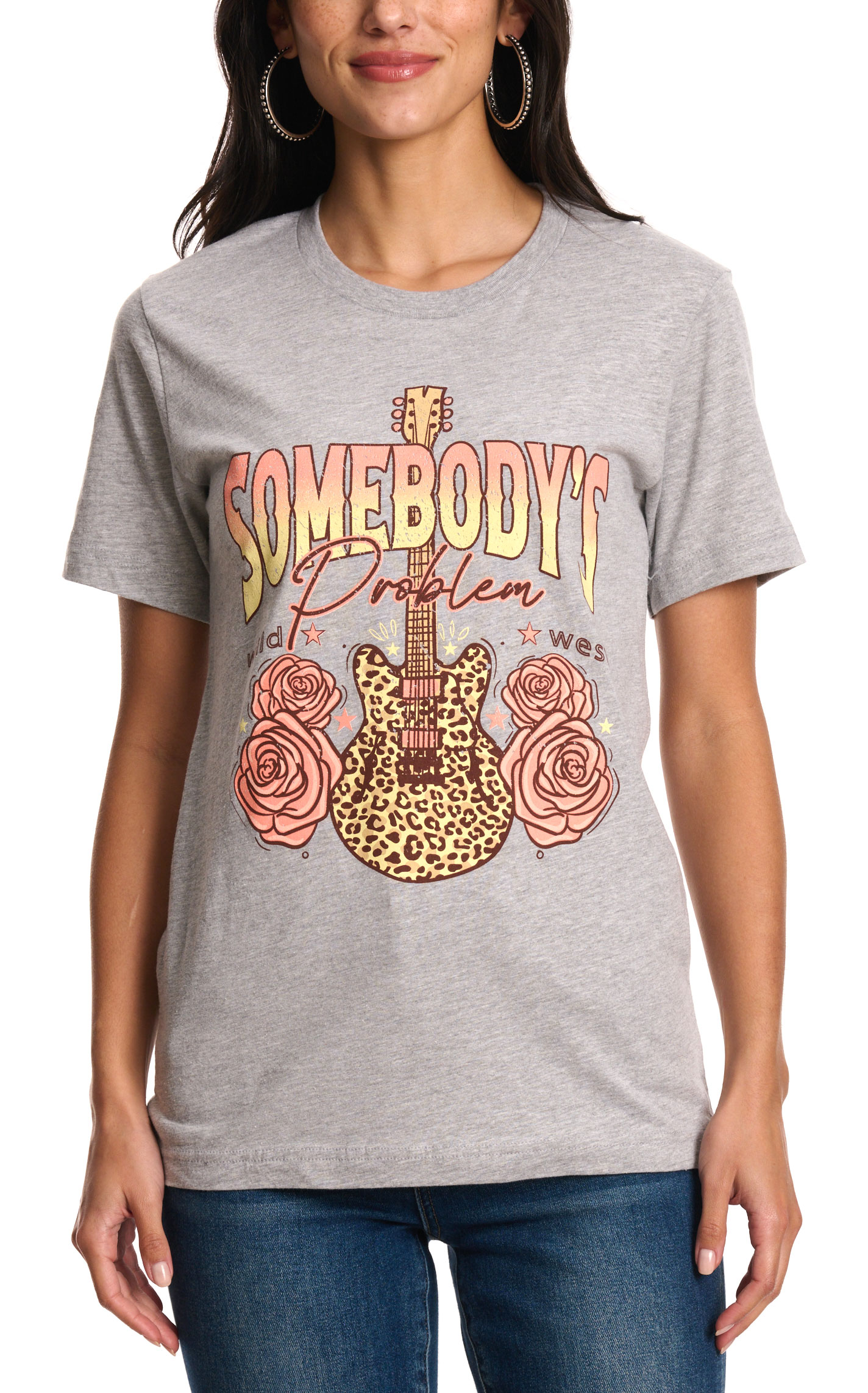 Jadelynn Brooke Women's Gray Somebody's Problem T-Shirt - Image 1