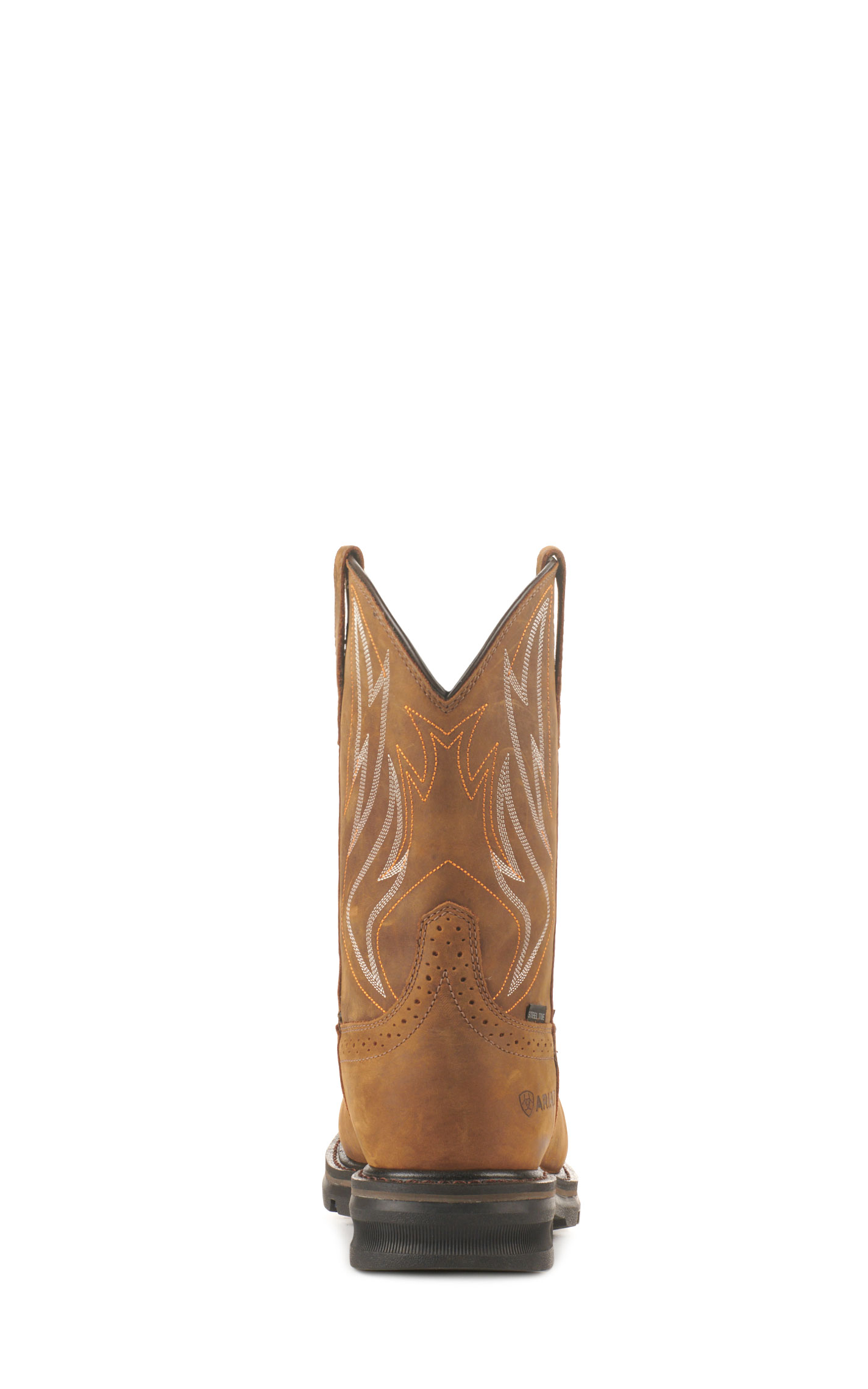 Ariat Men's Sierra Cognac Shock Shield Waterproof Steel Toe Work Boots - Image 1