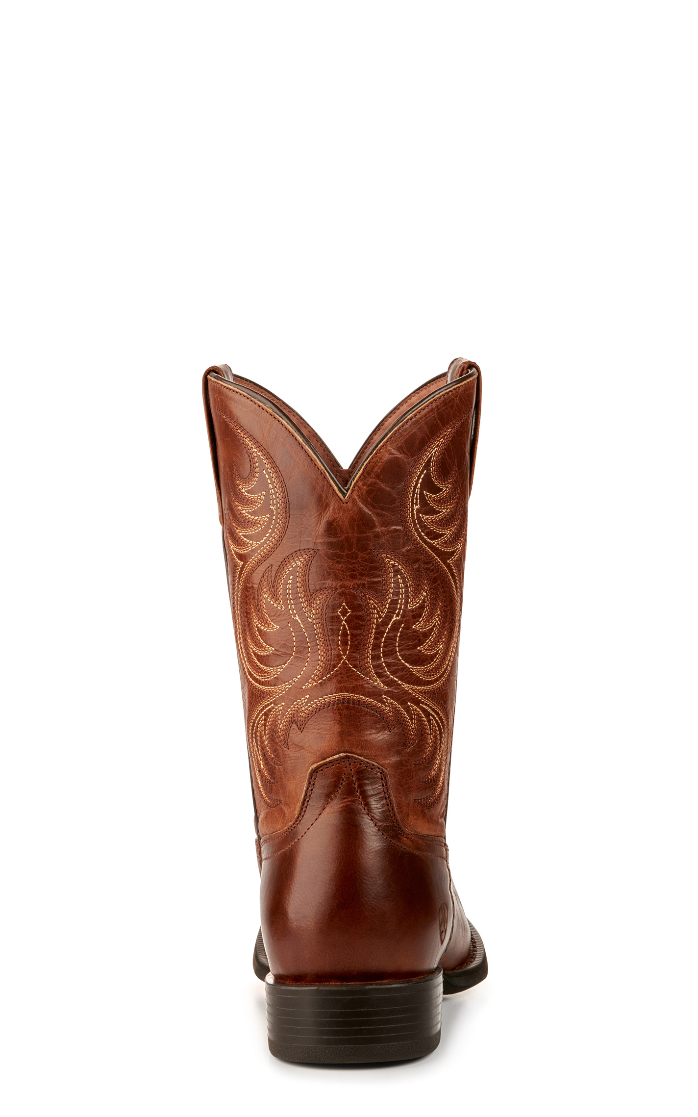 Ariat Men's Sport Boss Man Rich Cognac Punchy Square Toe Cowboy Boots - Image 1