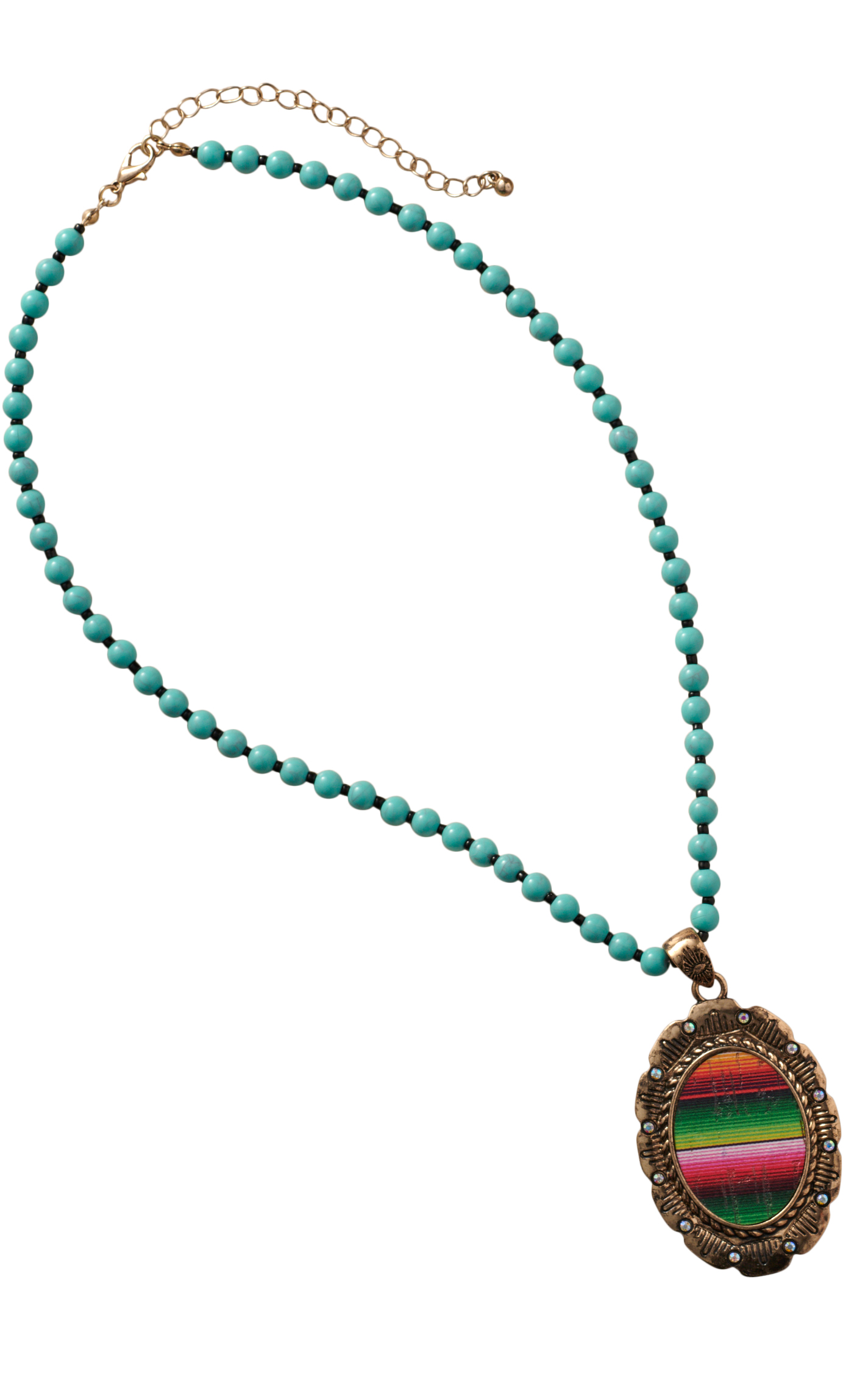 806 by Pink Panache Conchos & Serape Oval Earrings - Image 1