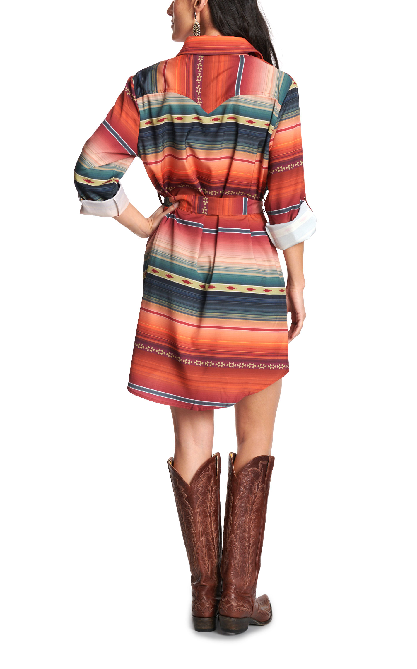 Montana Clothing Co. Women's Aztec Serape Shirt Dress - Image 1
