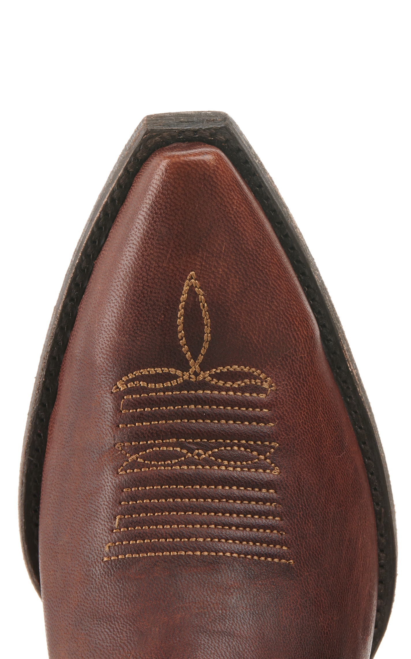 Cavender's Women's Brass Apache Brown Snip Toe Cowboy Boots - Image 1