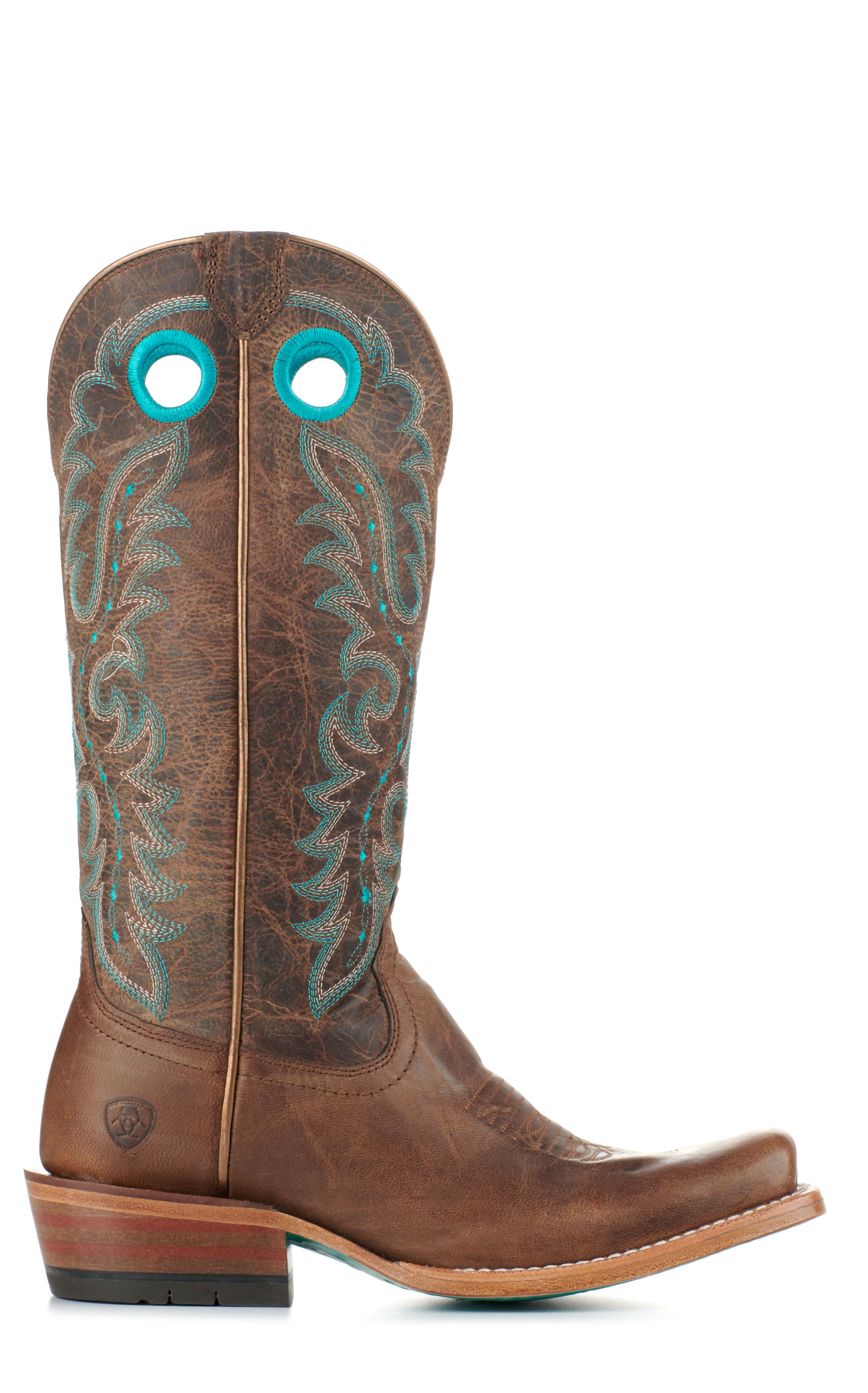 Ariat Women's Frontier Boon Pecan Brown Futurity TekStep Square Toe Cowboy Boots - Image 1