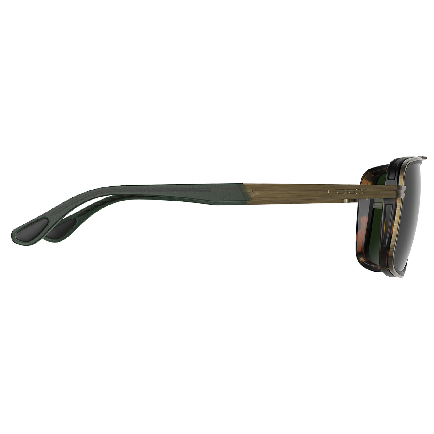 BEX Dusk Brushed Bronze & Forest Sunglasses - Image 1