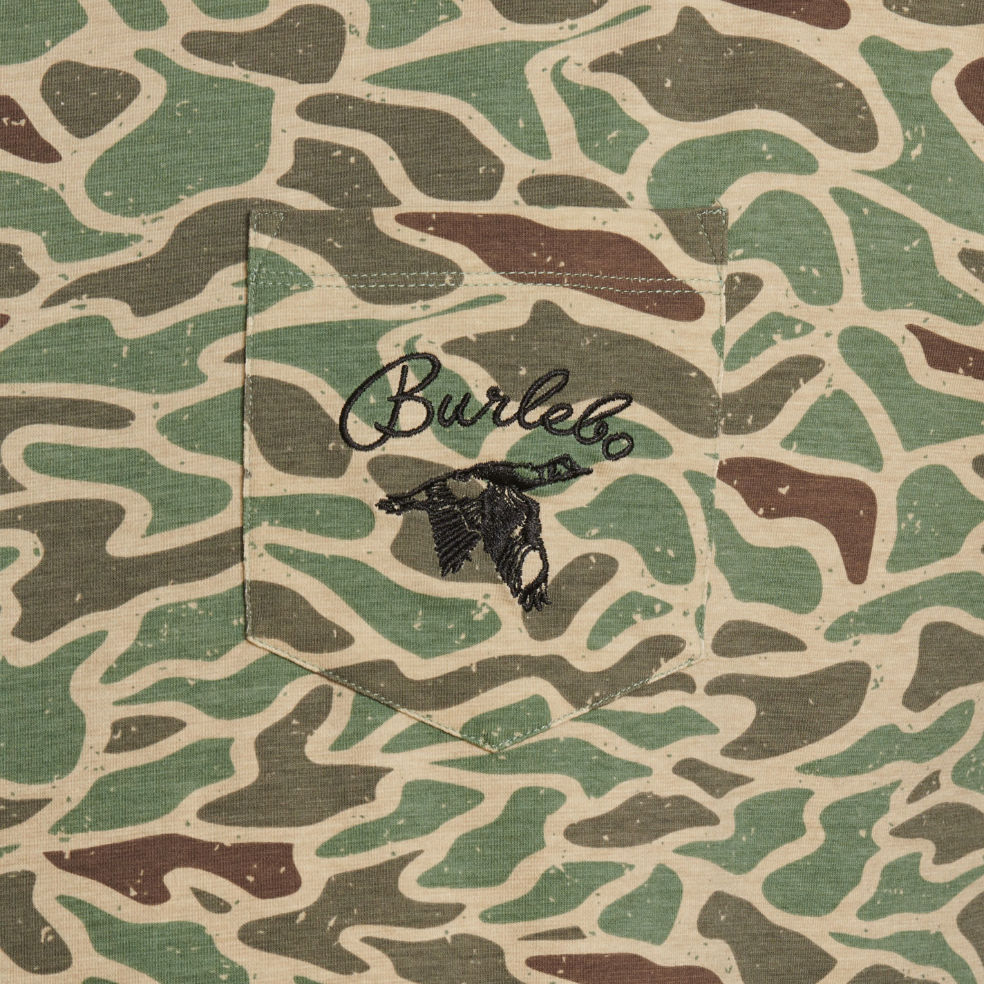 Burlebo Men's Retro Duck Camo Pocket T-Shirt - Image 1