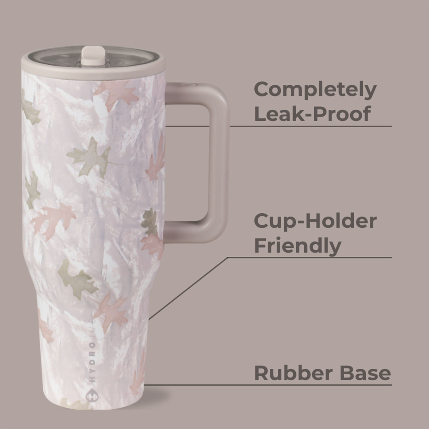 HydroJug Muted Camo 40 oz Insulated Traveler Mug - Image 1