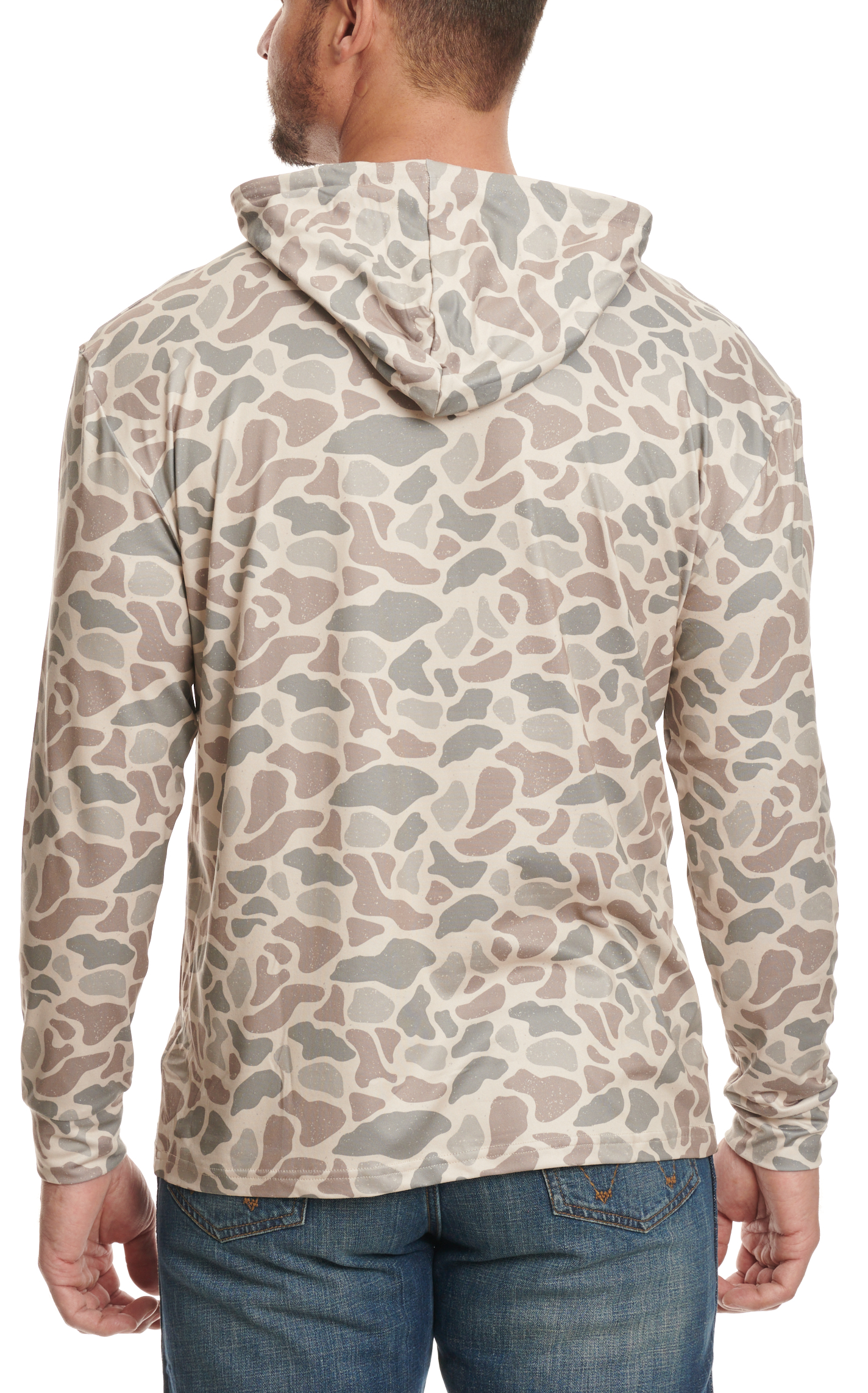 BURLEBO Men's Deer Camo Performance Hoodie - Image 1