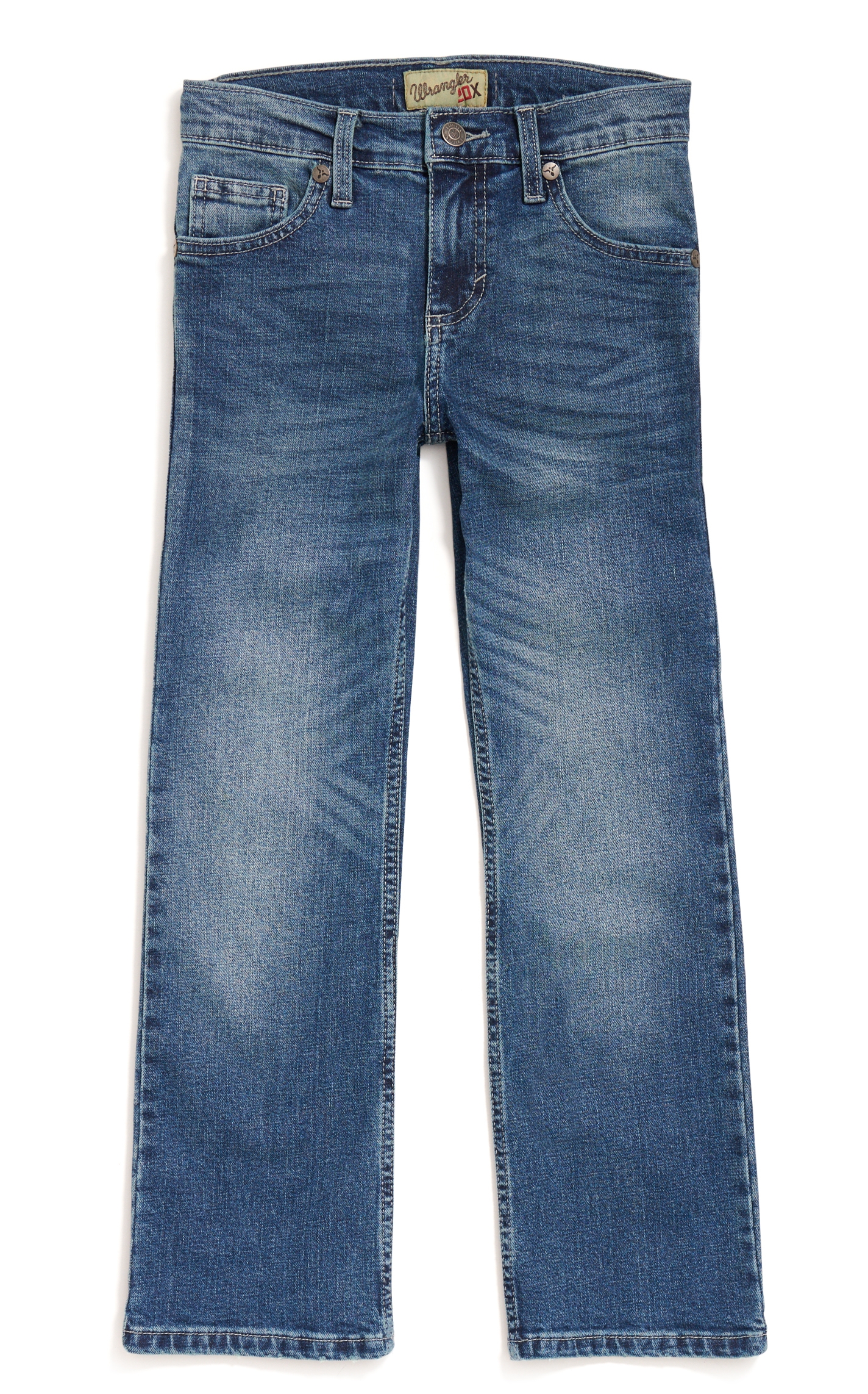 Wrangler 20X Boys' Caprock Canyon Medium Wash Slim Fit Boot Cut Jean (18-20) - Image 1