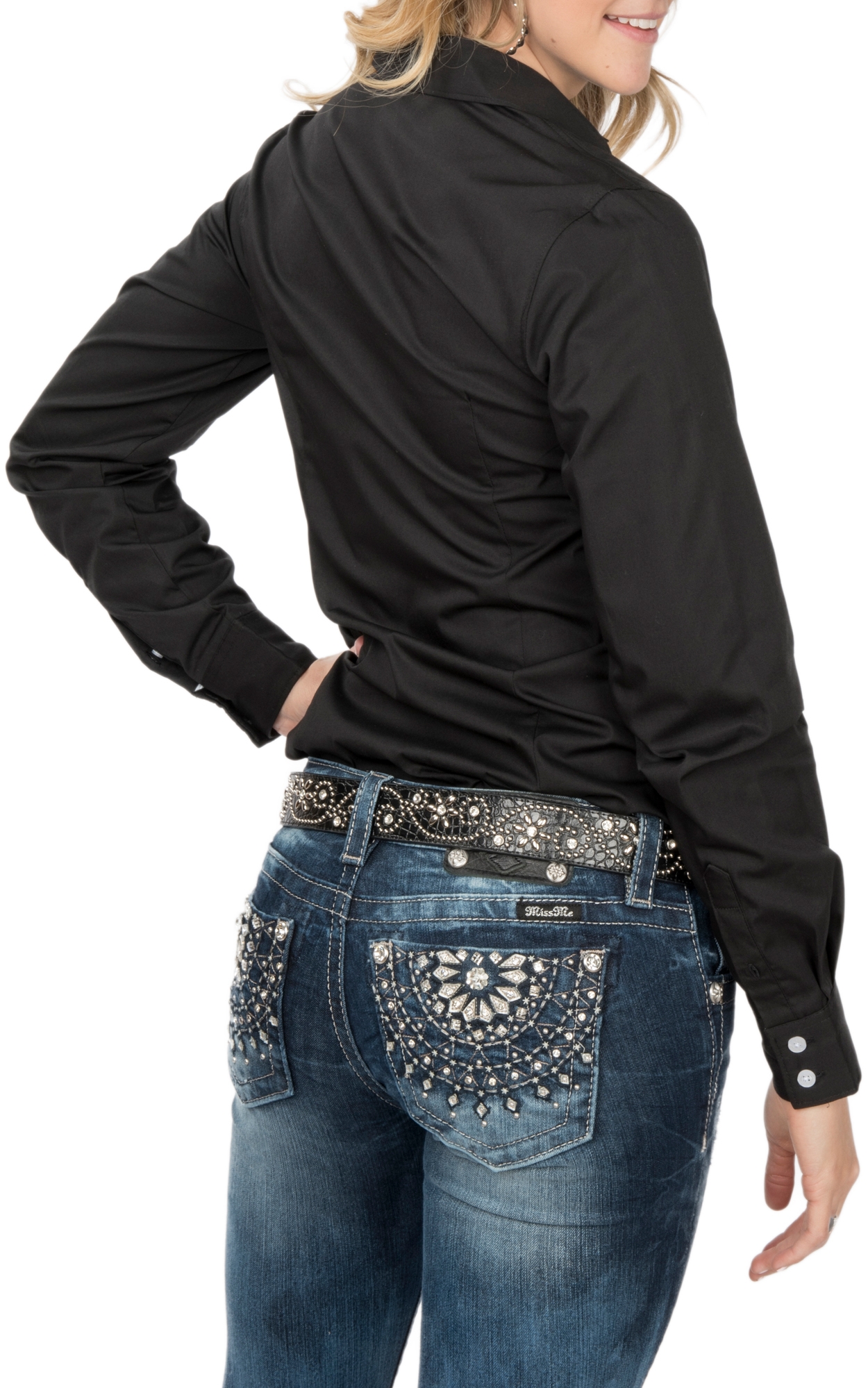 Cinch Women's Black Western Shirt - Image 1