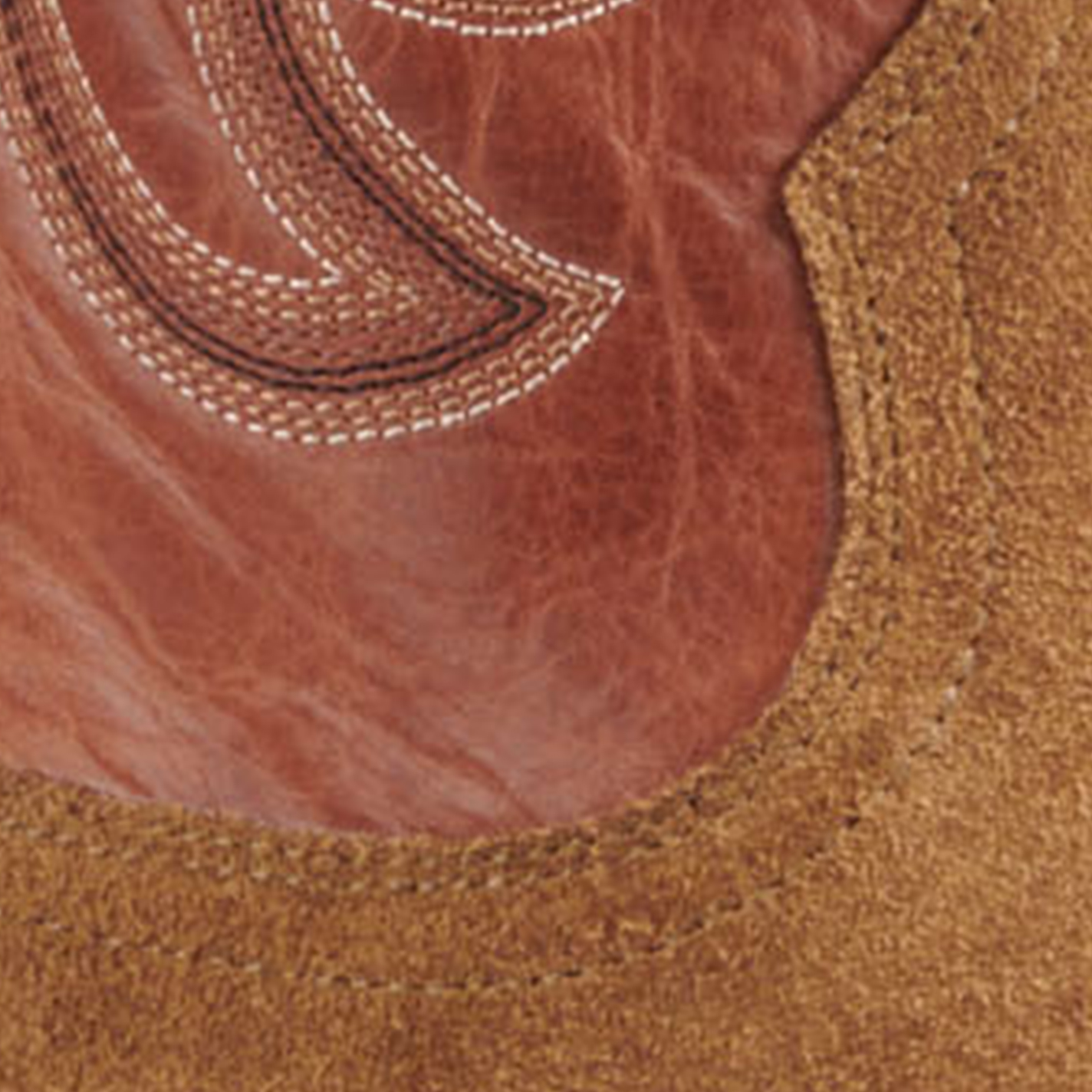 Cavender's Men's Endurance Saddle and Sand Roughout Wide Square Toe Cowboy Boots - Image 1