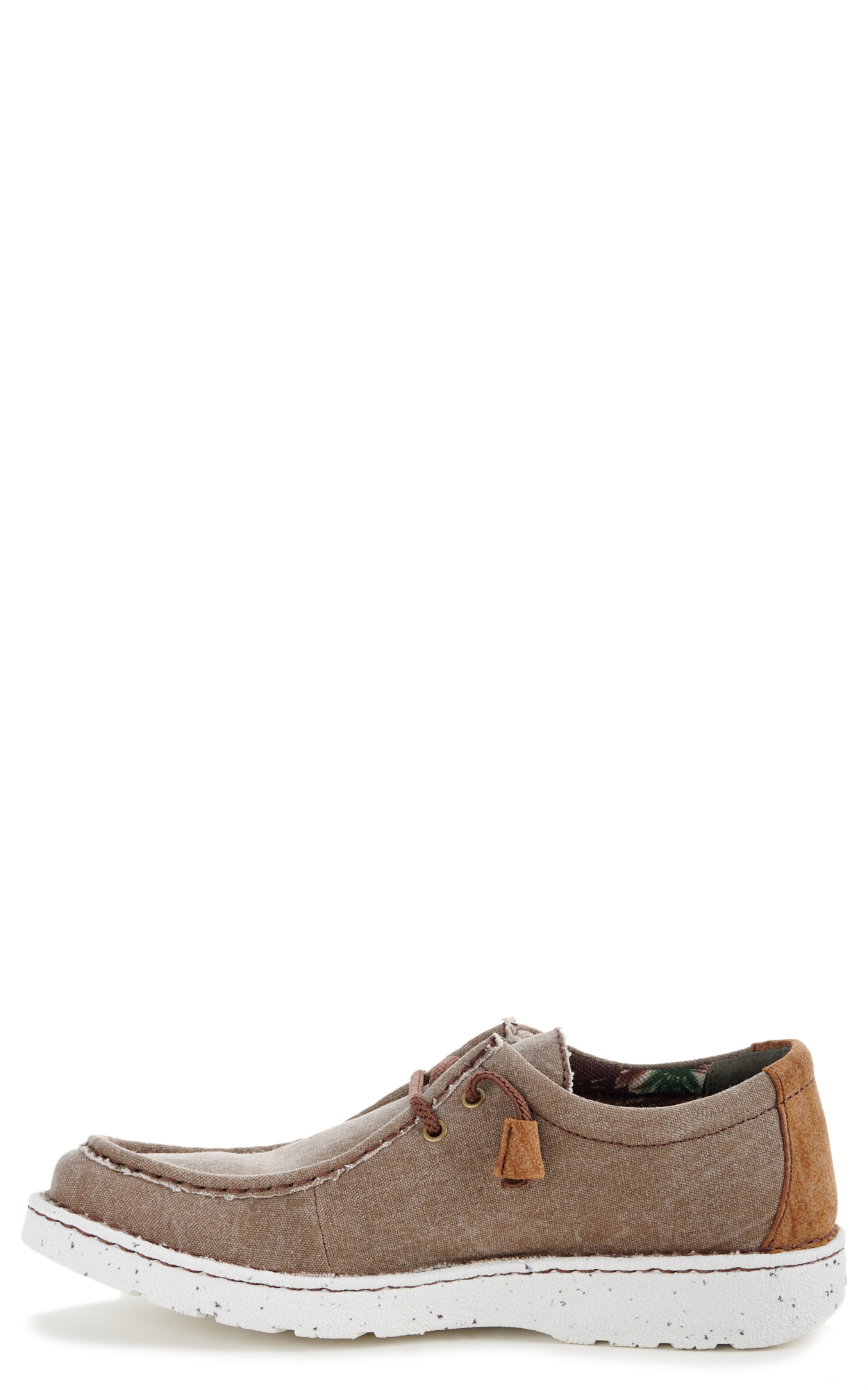 Justin Men's Easy Rider Hazer Clay Canvas Moc Toe Casual Shoes - Image 1