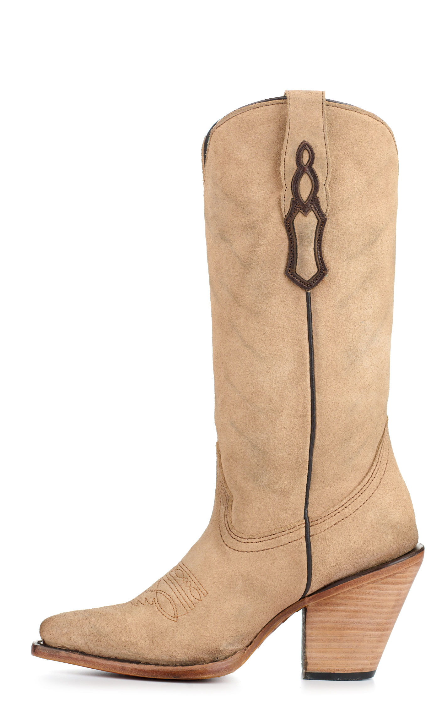 Corral Women's Distressed Sand Pointed Toe Cowboy Boots - Image 1