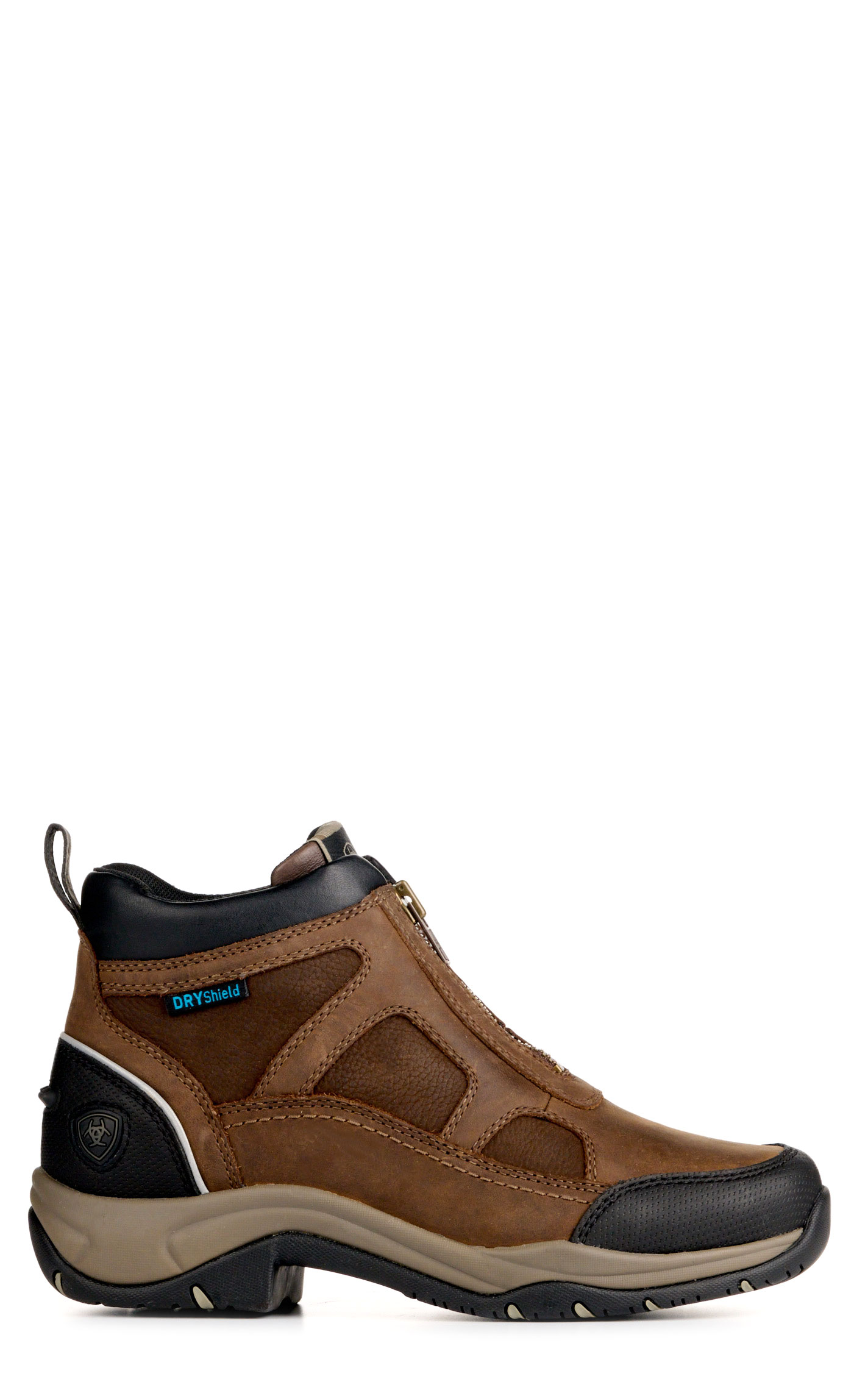 Ariat Women's Palm Brown Terrain Zip Waterproof Round Toe Boots - Image 1