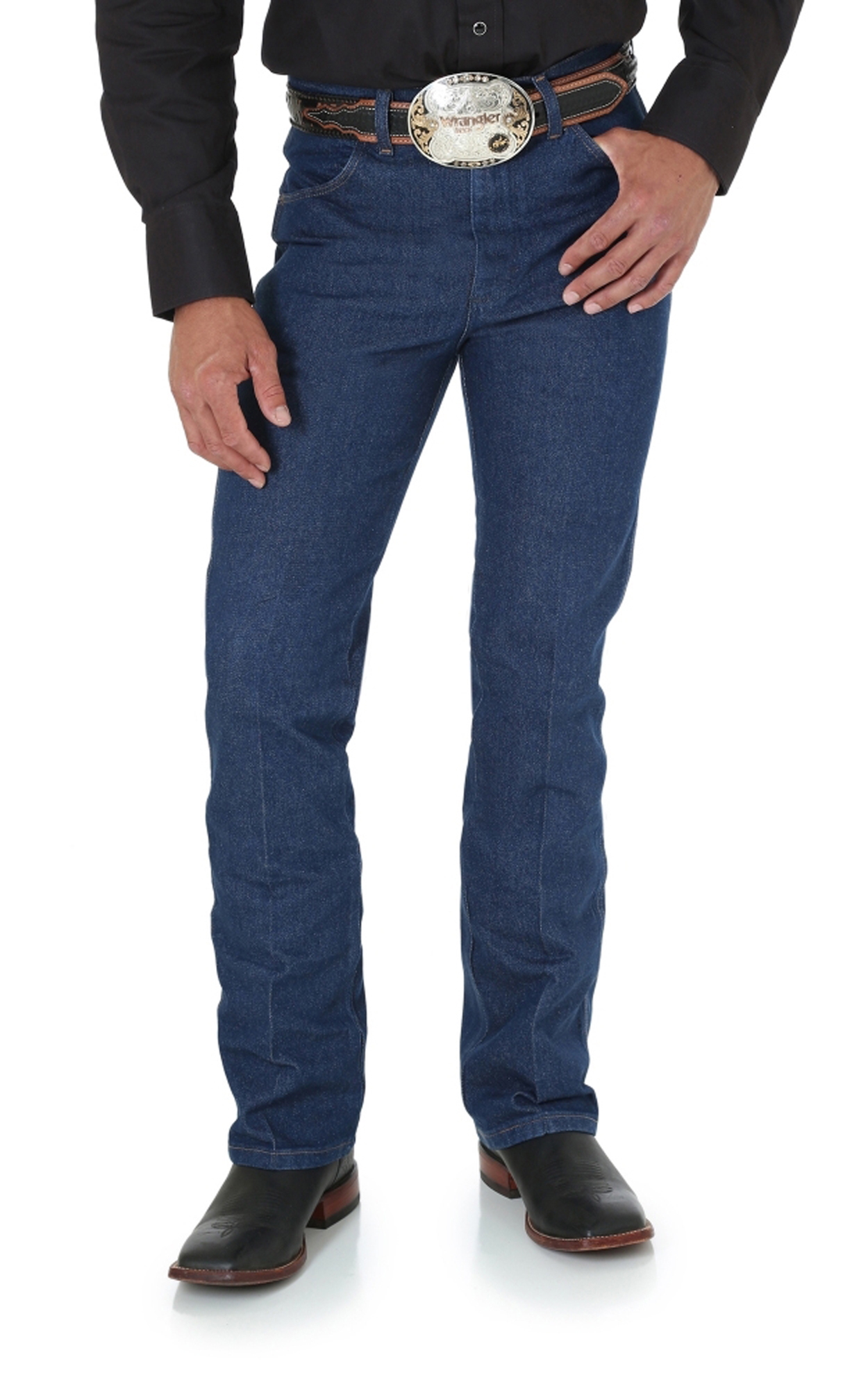 Wrangler Rigid Cowboy Cut Boot Cut Slim Fit Jeans - Image 1