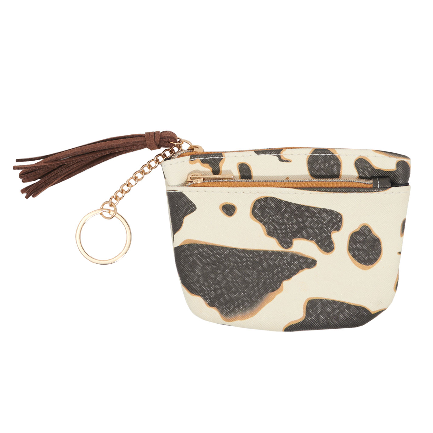 RNZ Imports Cow Print Keychain & Small Coin Purse  - Image 2
