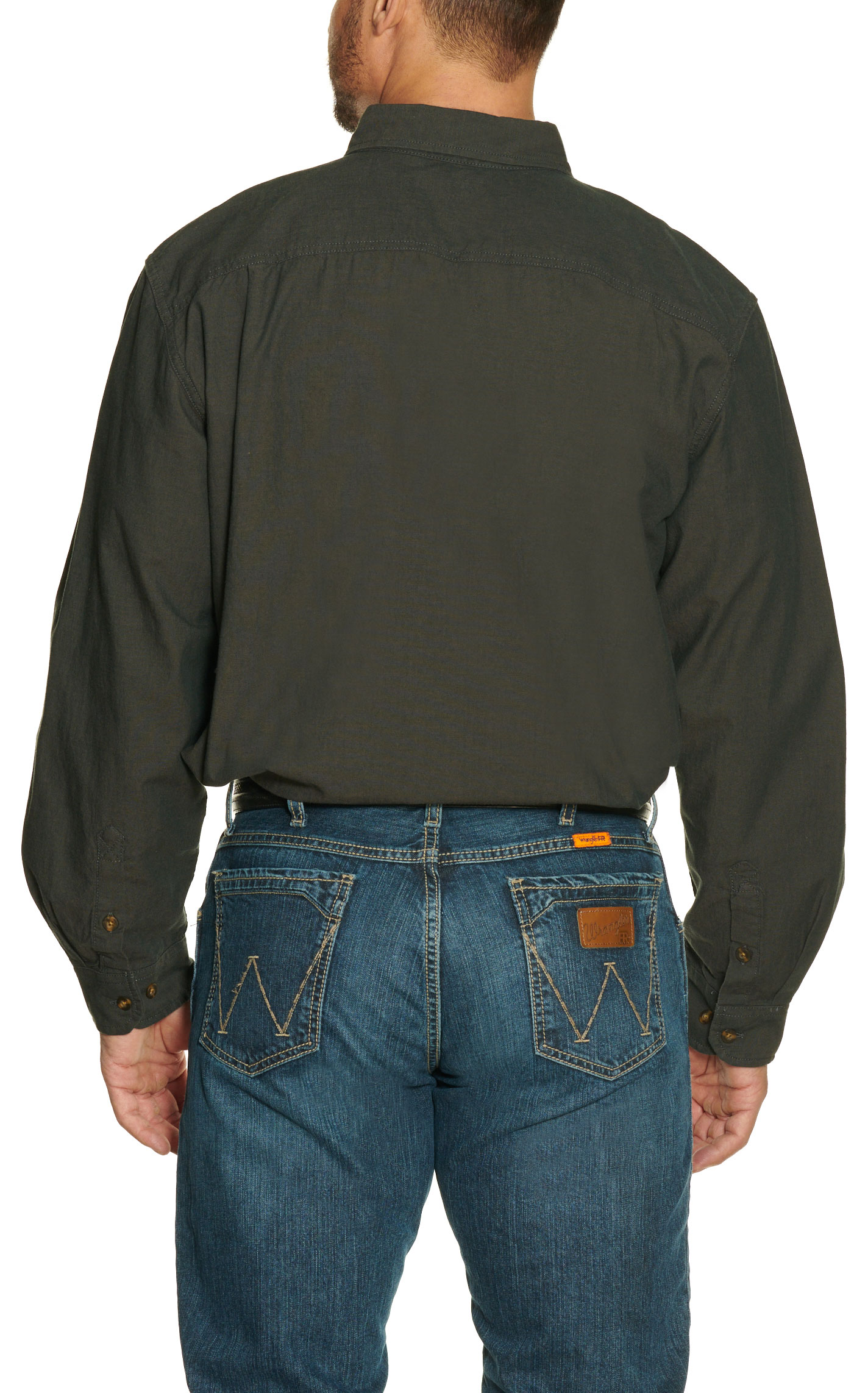 Carhartt Men's Loose Fit Midweight Black Chambray Long Sleeve Shirt - Image 1