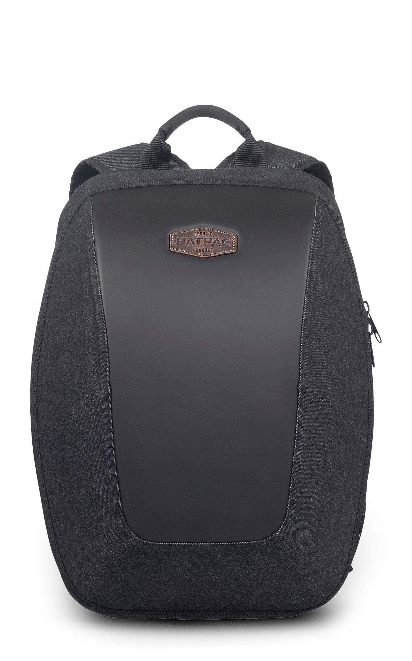 HATPAC Black Denim Hat Carrier Backpack - Image 1