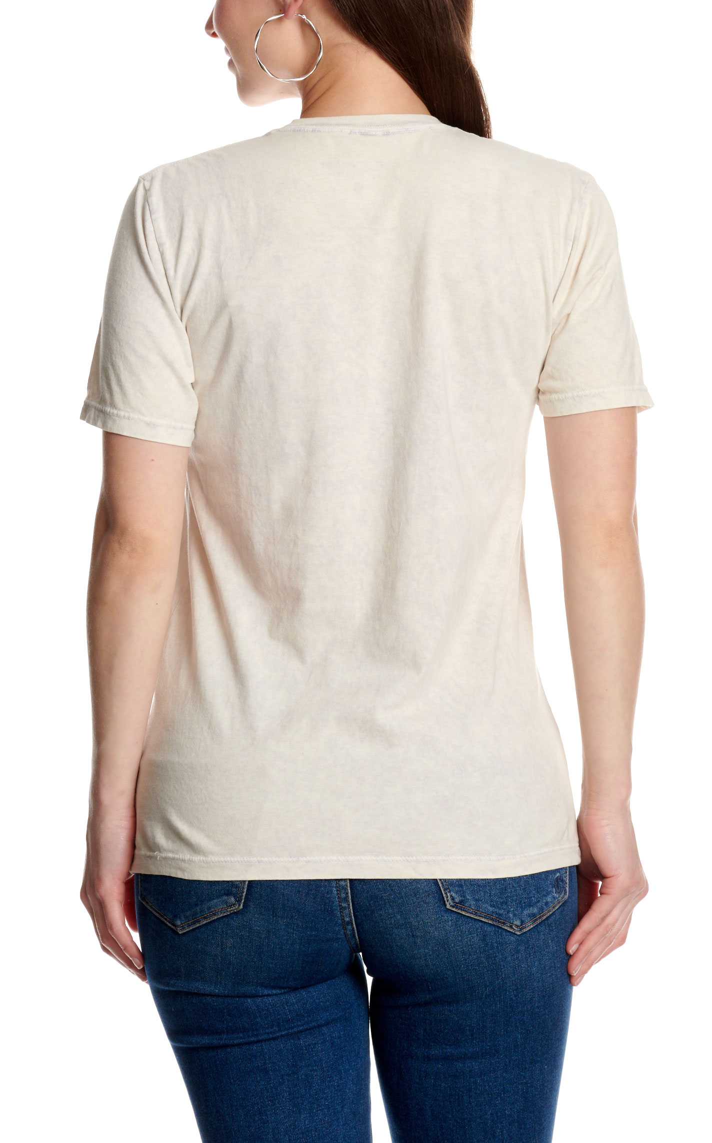 Lotus Fashion Women's Punchy Off White Graphic T-Shirt - Image 3
