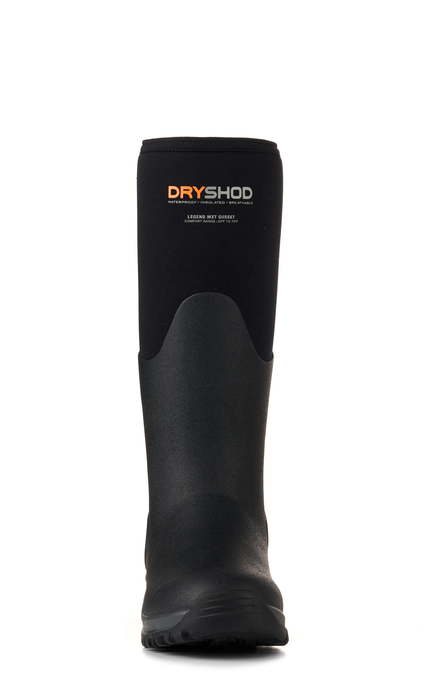 Dryshod Women's Legend MXT Gusset Black Waterproof Round Toe Rubber Outdoor Boot - Image 1
